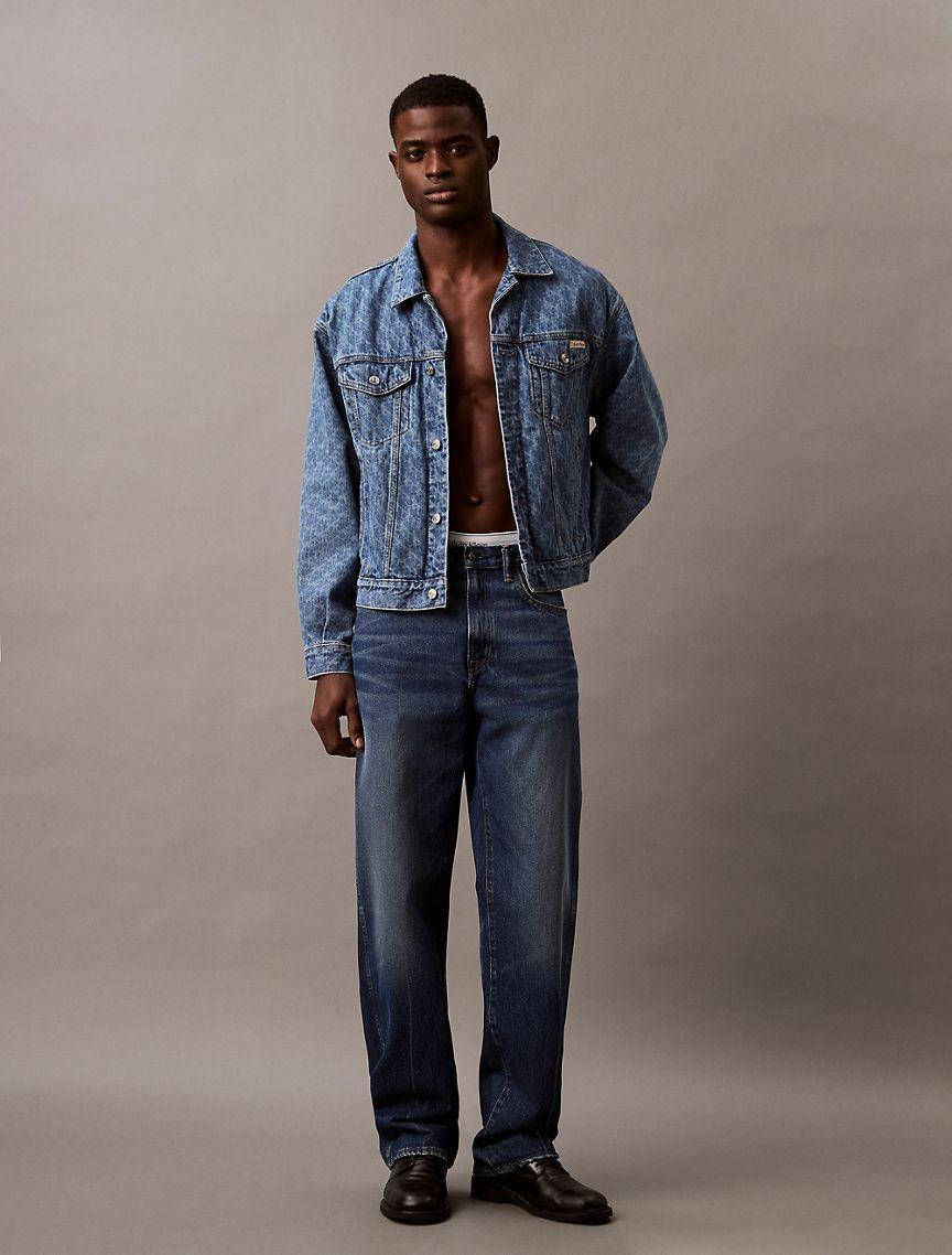 90s Allover Monogram Trucker Jacket Product Image
