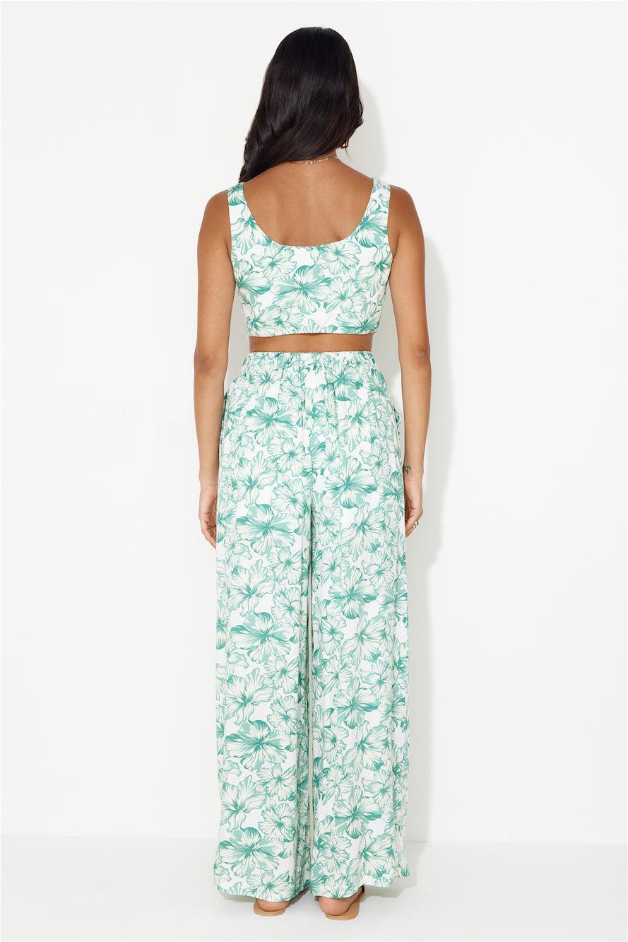 Island Tree Breeze Crop Top Green Product Image
