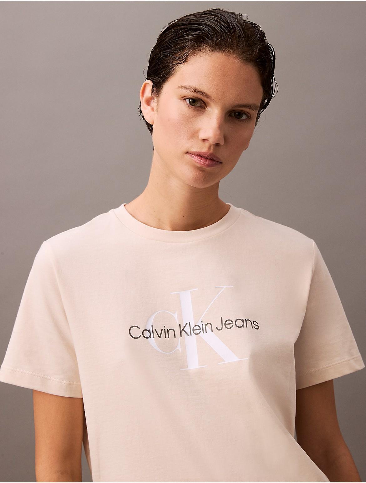 Calvin Klein Women's Monogram Logo Tee - Black - XL Product Image