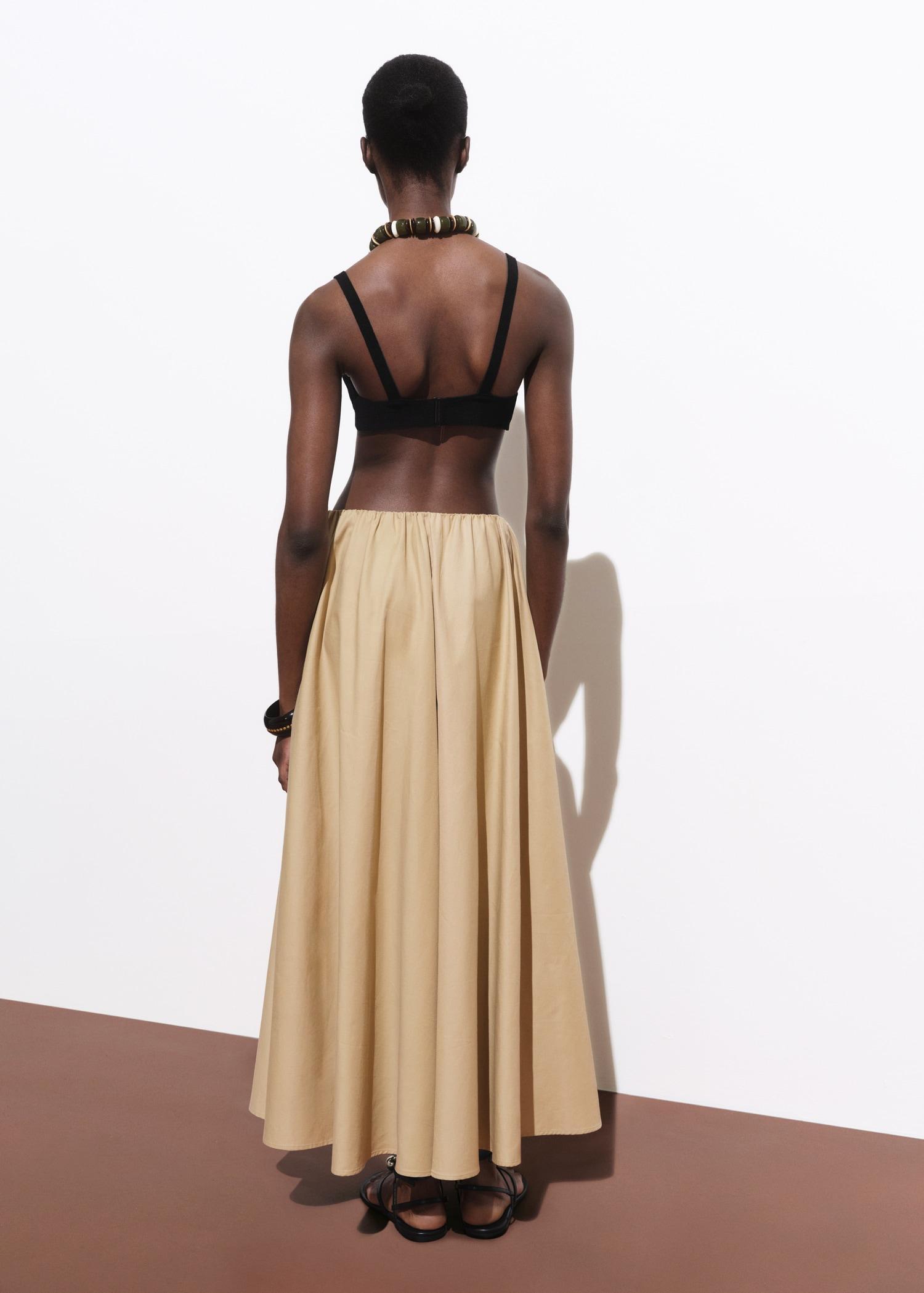 Flared cotton skirt - Women | MANGO USA Product Image