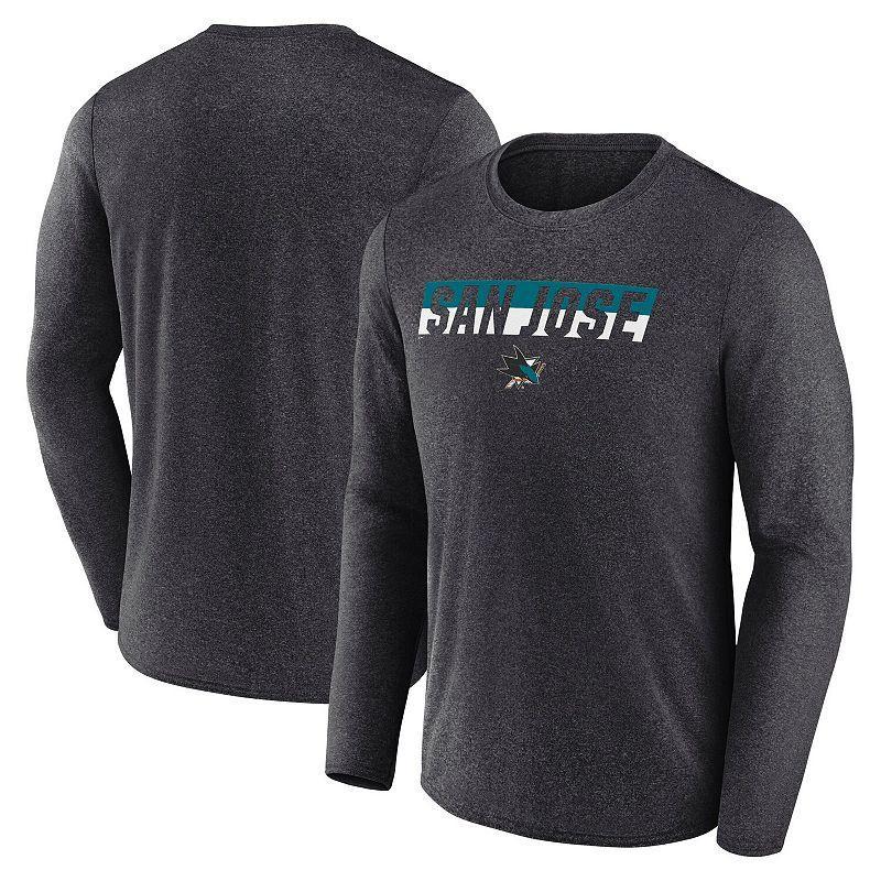 Men's Fanatics Heather Charcoal Vegas Golden Knights Transition Long Sleeve T-Shirt, Size: Large, Lvk Charco Product Image