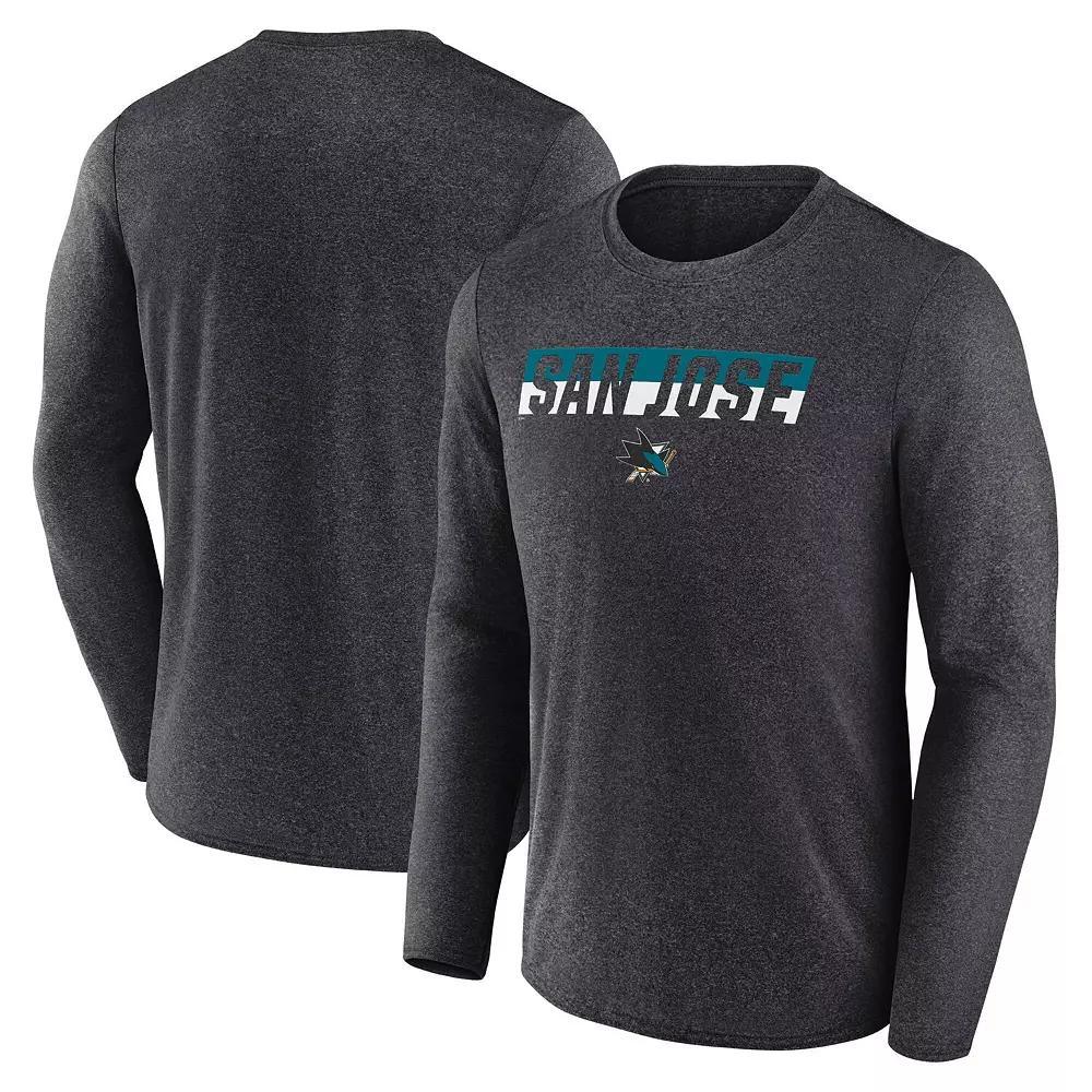 Men's Fanatics Heather Charcoal Vegas Golden Knights Transition Long Sleeve T-Shirt, Size: Large, Lvk Charco Product Image