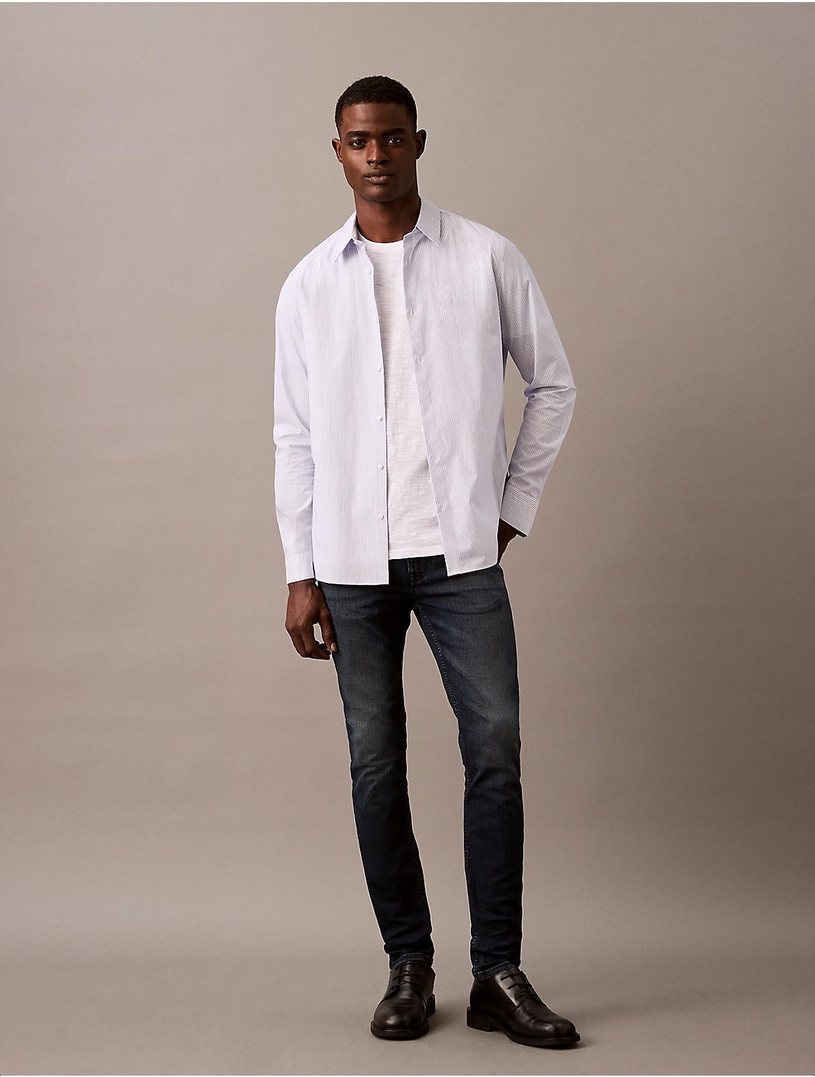 Calvin Klein Mens Skinny Fit Jeans - Blue Product Image