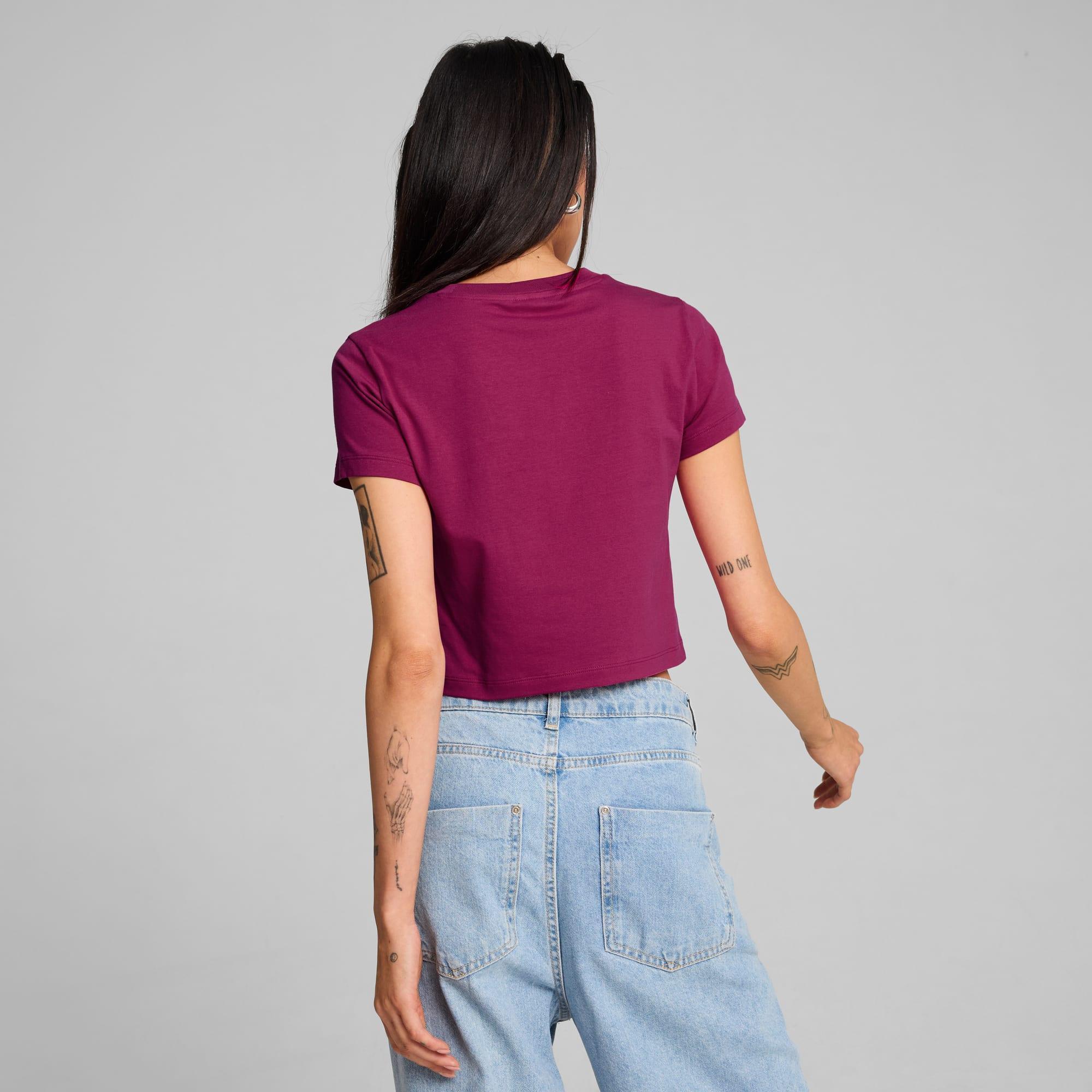 PUMA CLASSICS Women's Baby T-Shirt in Galactic Grey Product Image