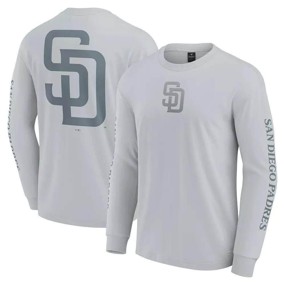 Men's Fanatics  Gray San Diego Padres Elements Strive Long Sleeve T-Shirt, Size: Large, Grey Product Image