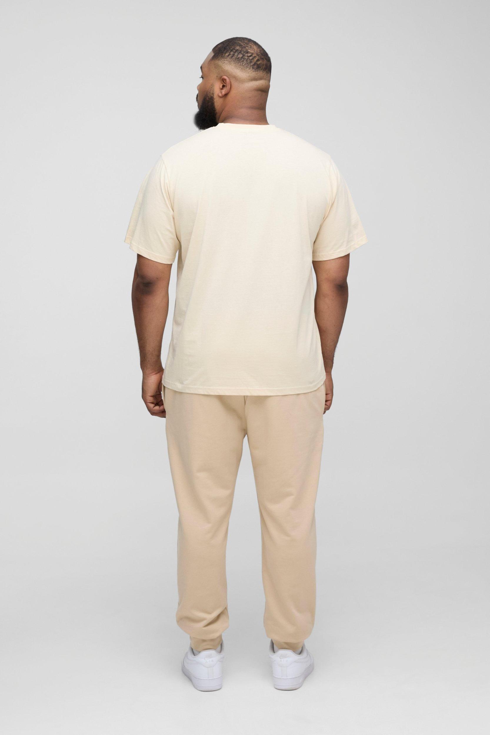 Plus Basic Regular Fit Crew Neck T-Shirt | boohooMAN USA Product Image