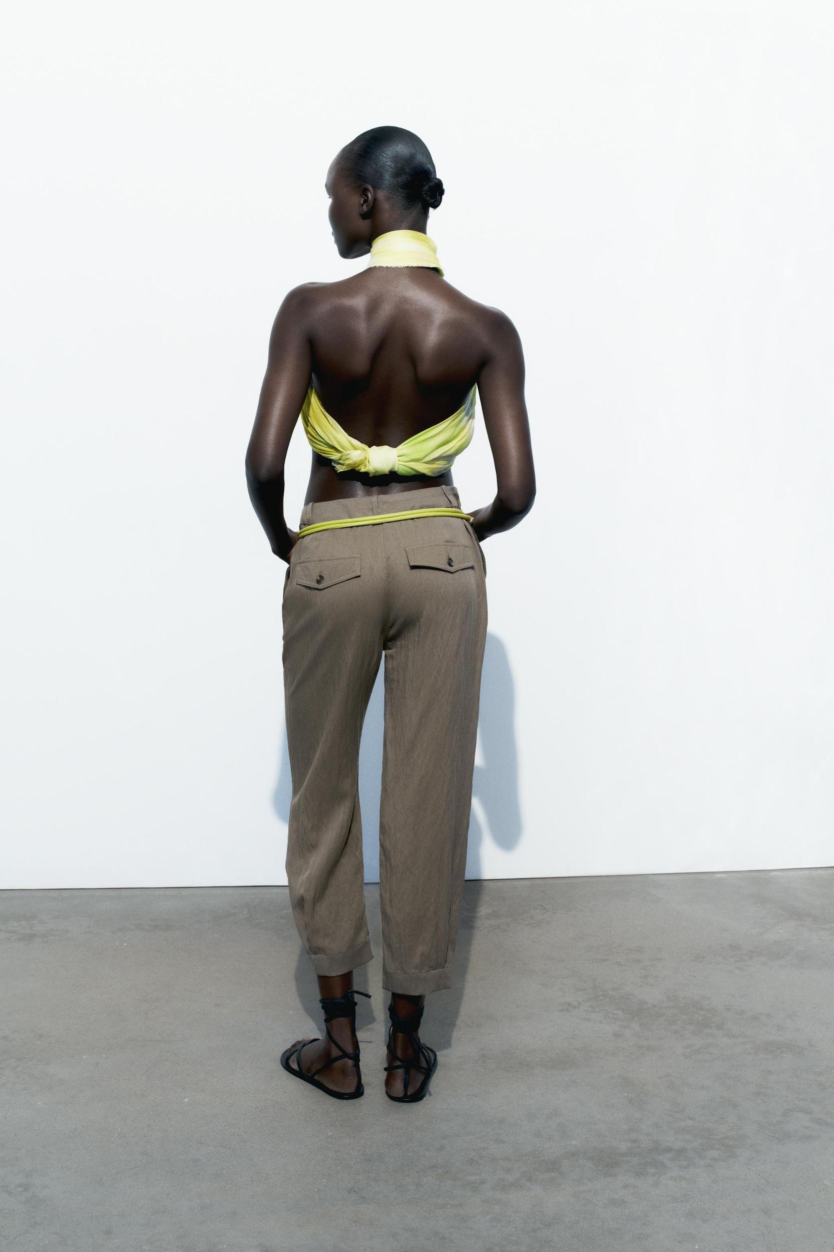 ELASTIC WAISTBAND COTTON PANTS Product Image