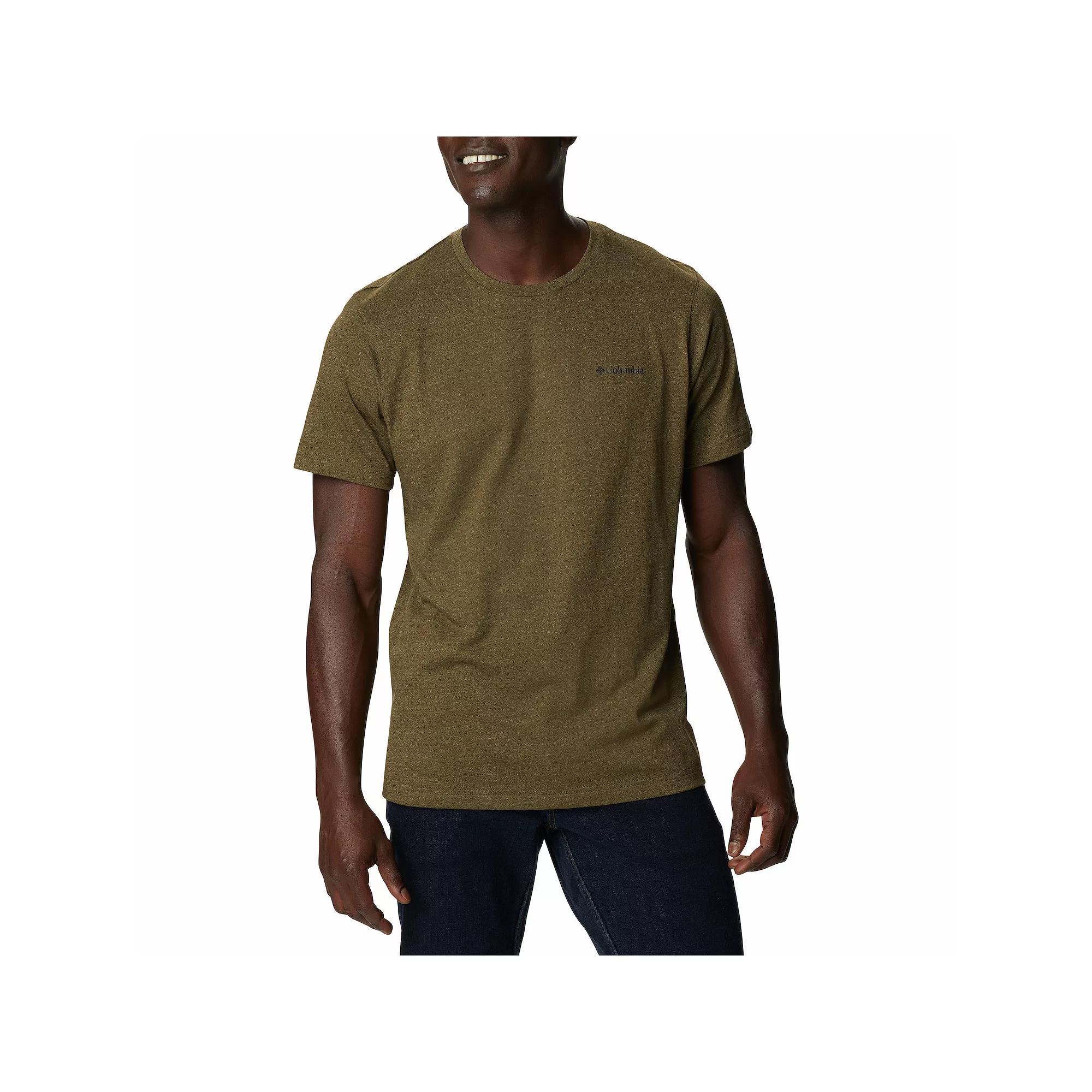 Men's Columbia Thistletown Hills Omni-Wick Performance Tee, Size: Small, Olive Green Product Image