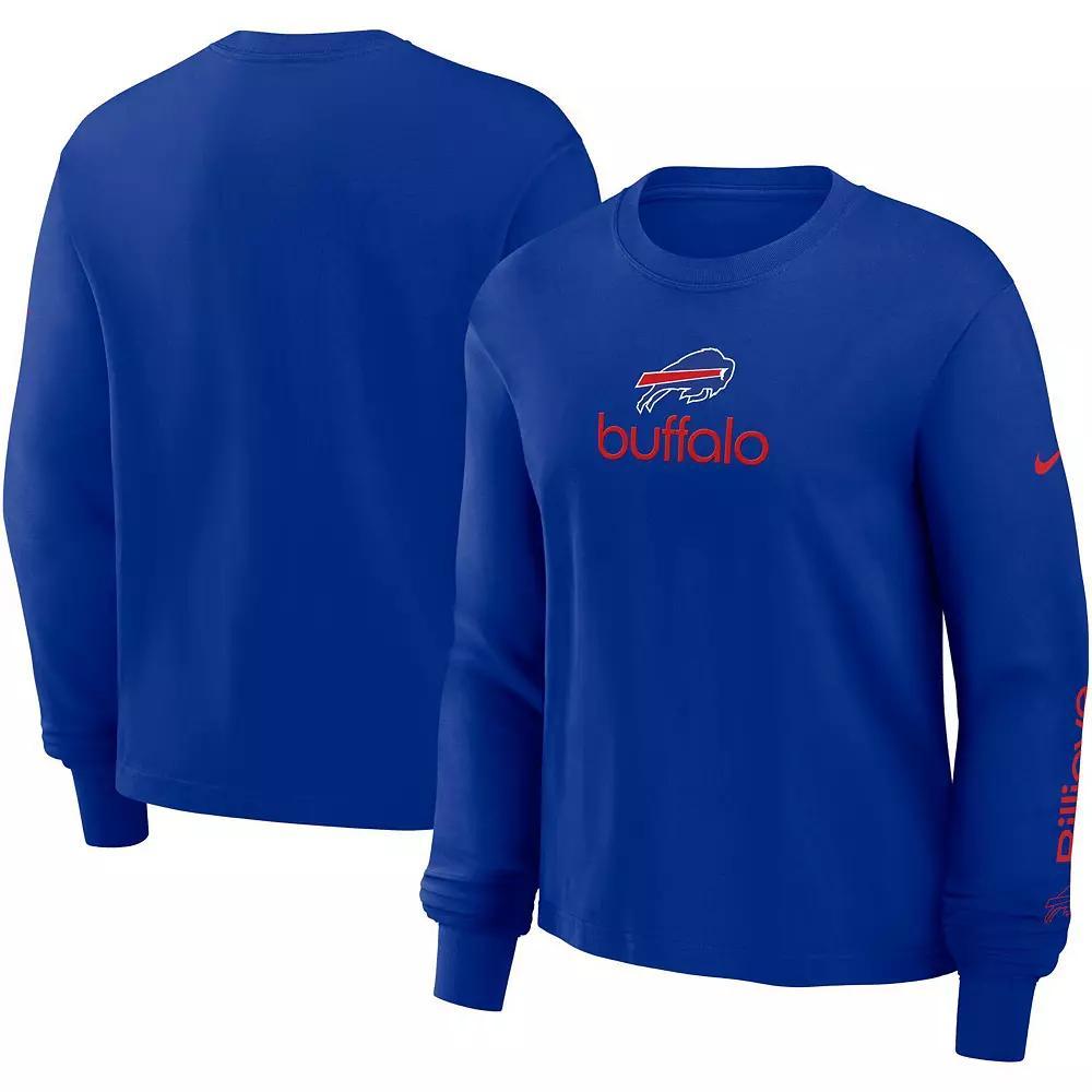 Women's Nike Royal Buffalo Bills Boxy Long Sleeve T-Shirt, Size: XS, Blue Product Image
