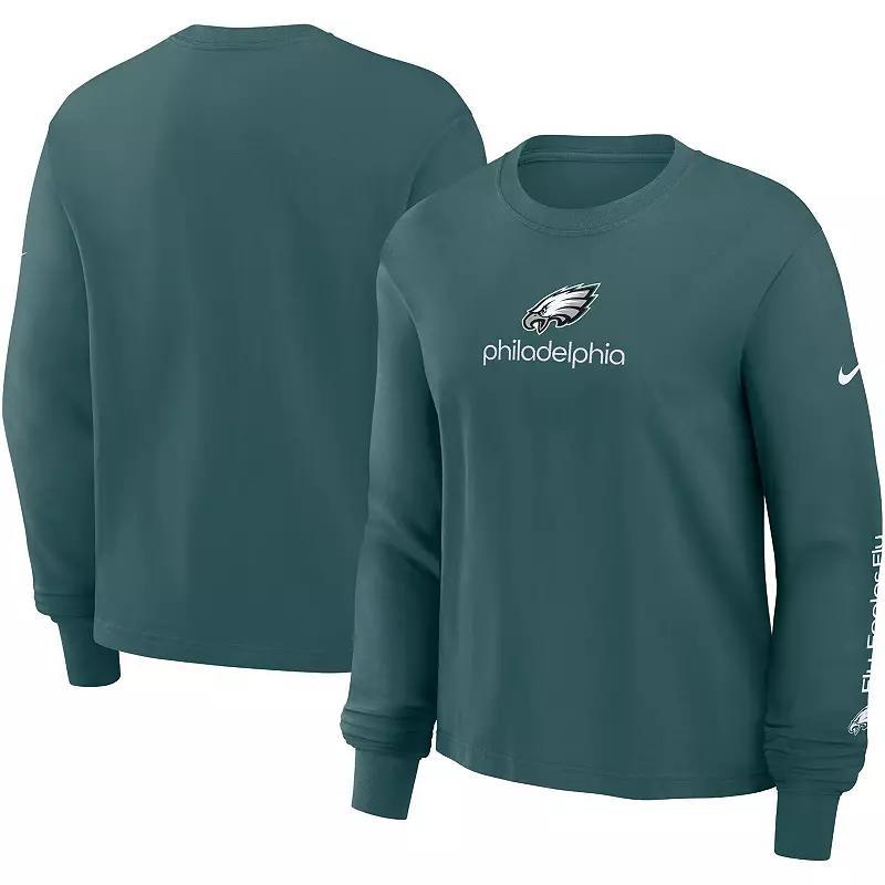 Philadelphia Eagles Boxy Nike Women's NFL Long-Sleeve T-Shirt Product Image