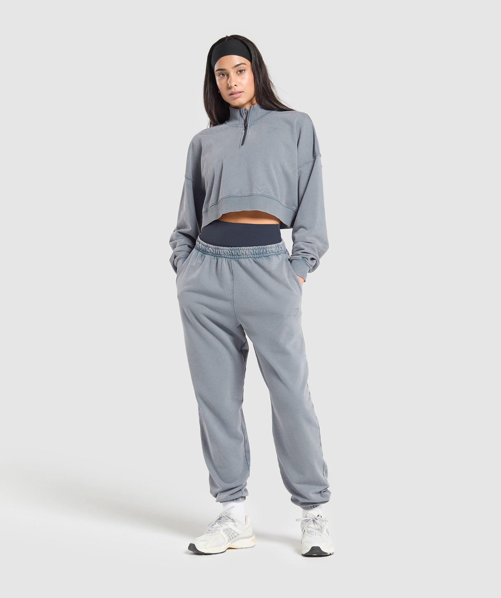 Gymshark Whitney 1/4 Zip - Iron Blue Female Product Image