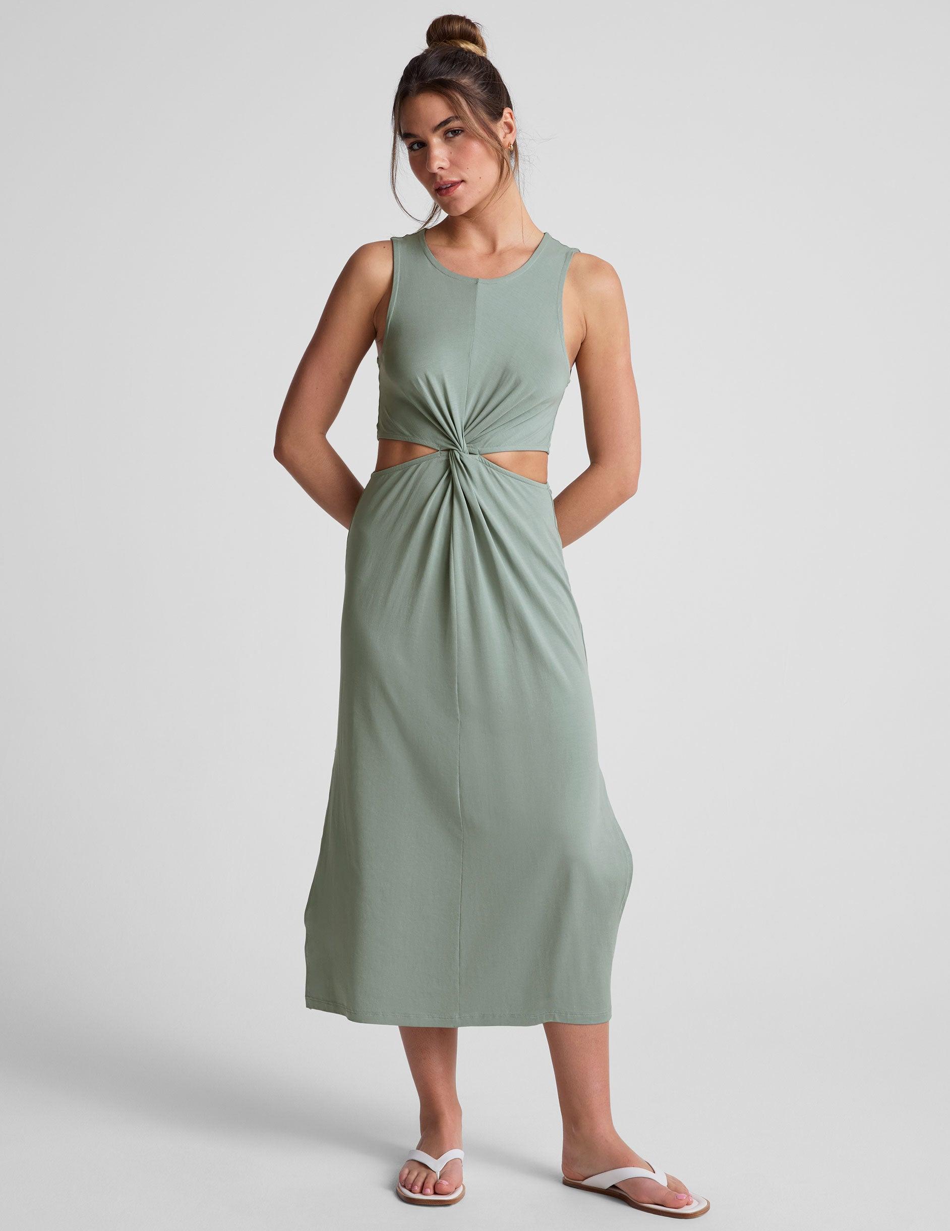 Around The World Front Twist Dress Product Image