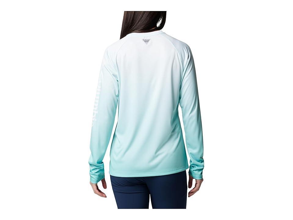 Columbia Super Tidal Tee Long Sleeve (Gulf Stream Basic Gradient) Women's Clothing Product Image