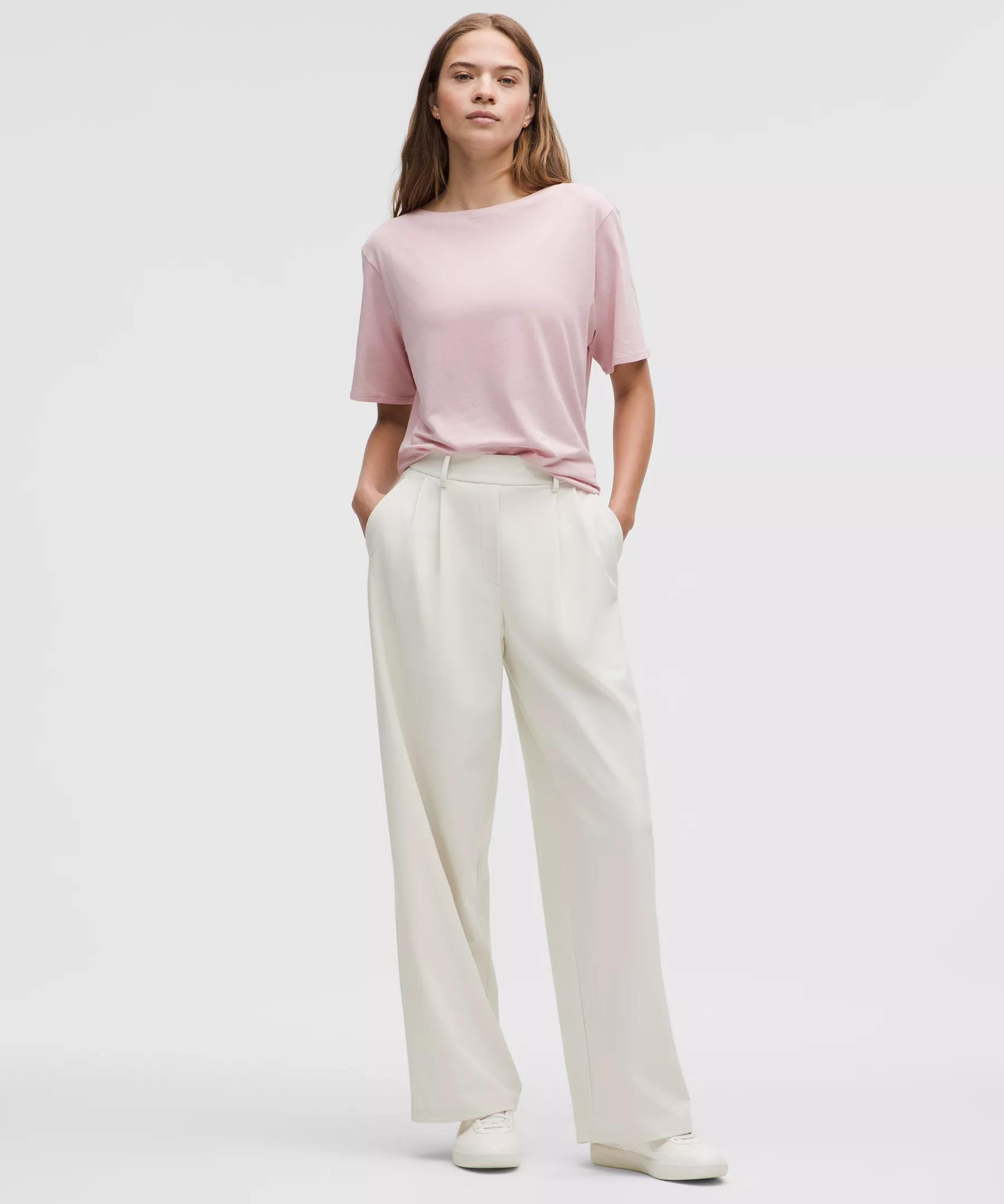 Relaxed-Fit Boatneck T-Shirt Product Image