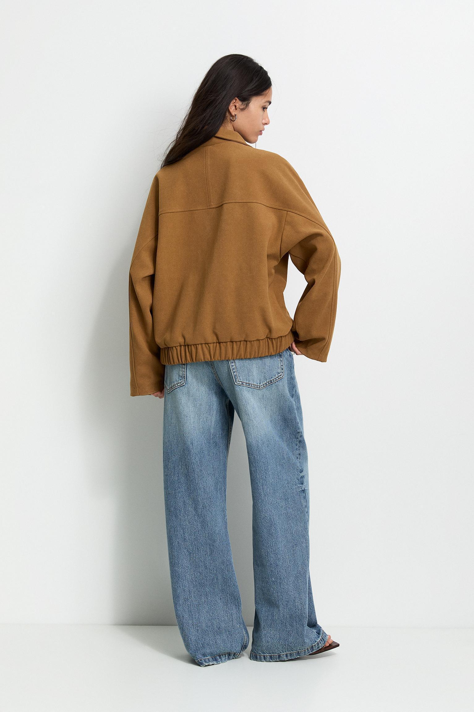 Flowing faux suede jacket Product Image