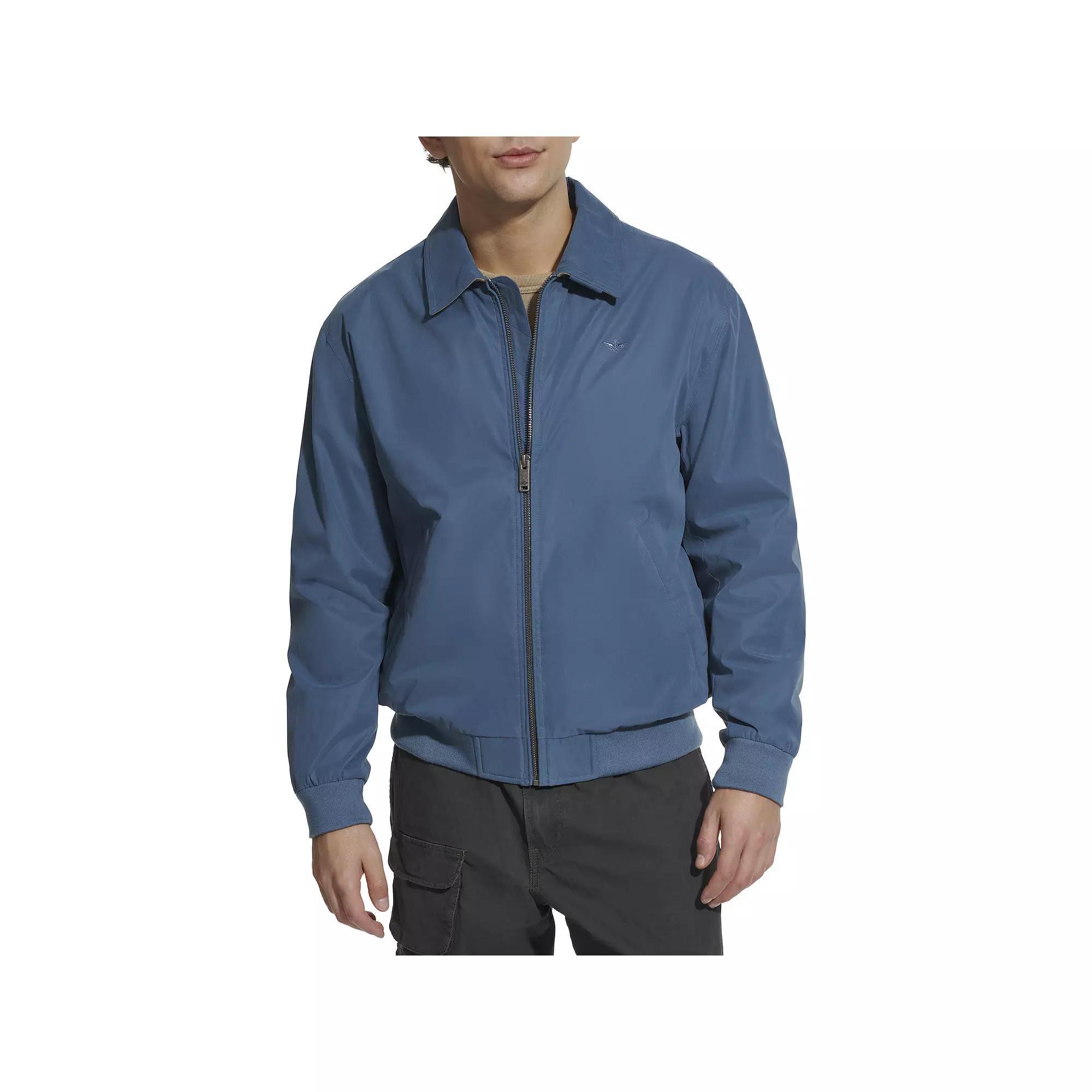 Men's Dockers® Micro-Twill Golf Bomber Jacket, Size: Large, Harvest Gold Product Image