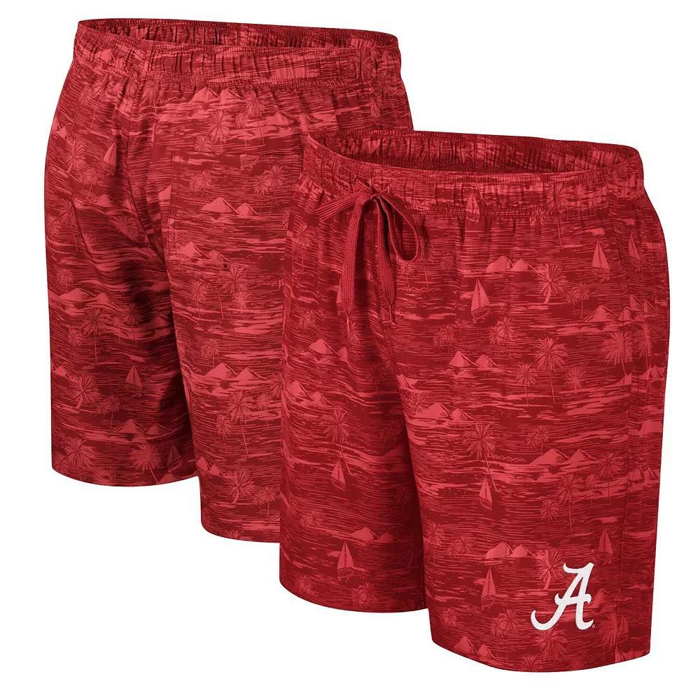Men's Colosseum Crimson Alabama Crimson Tide Ozark Swim Shorts, Size: Large, Red Product Image