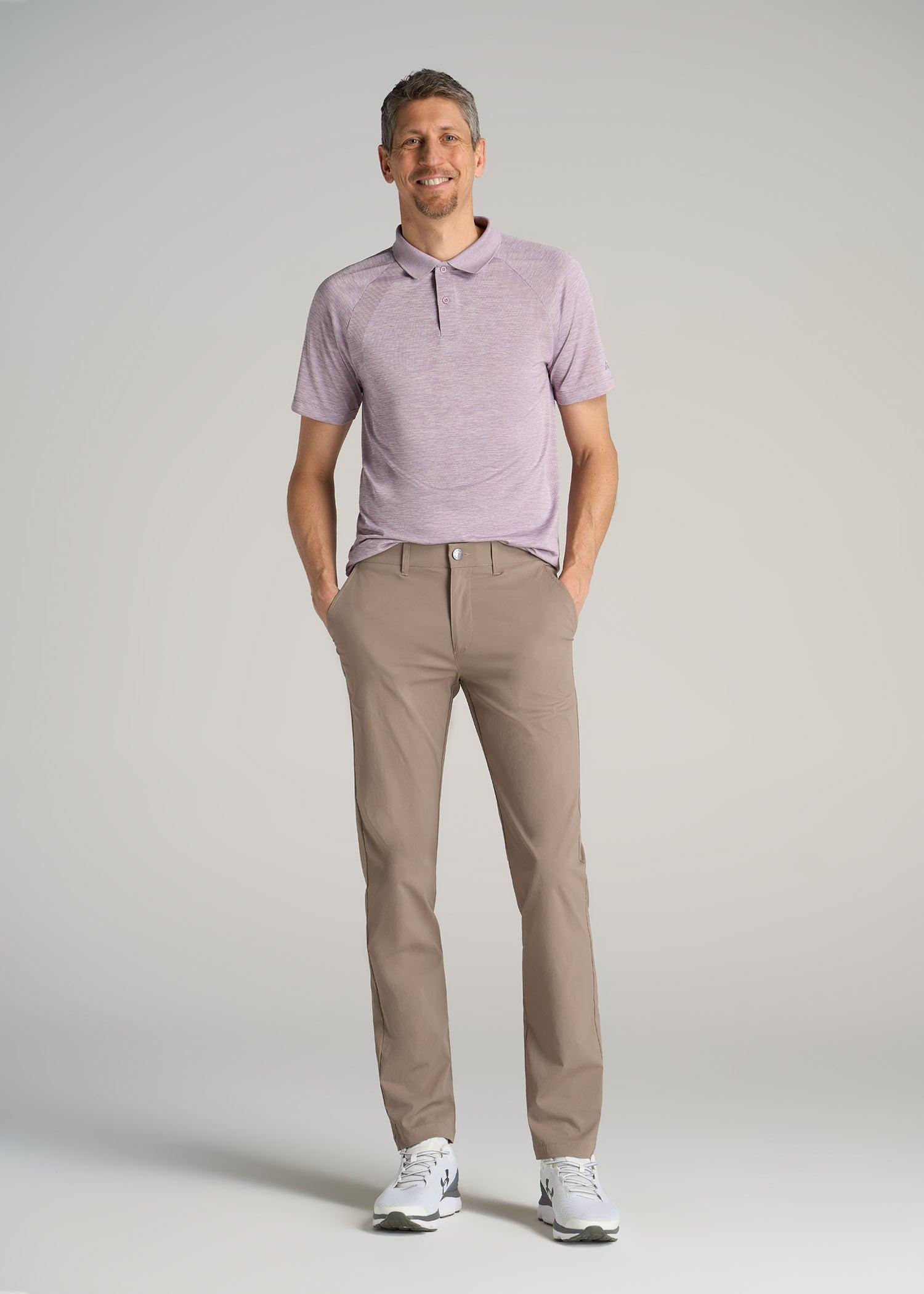 TAPERED FIT Traveler Chino Pants for Tall Men in Light Khaki Product Image