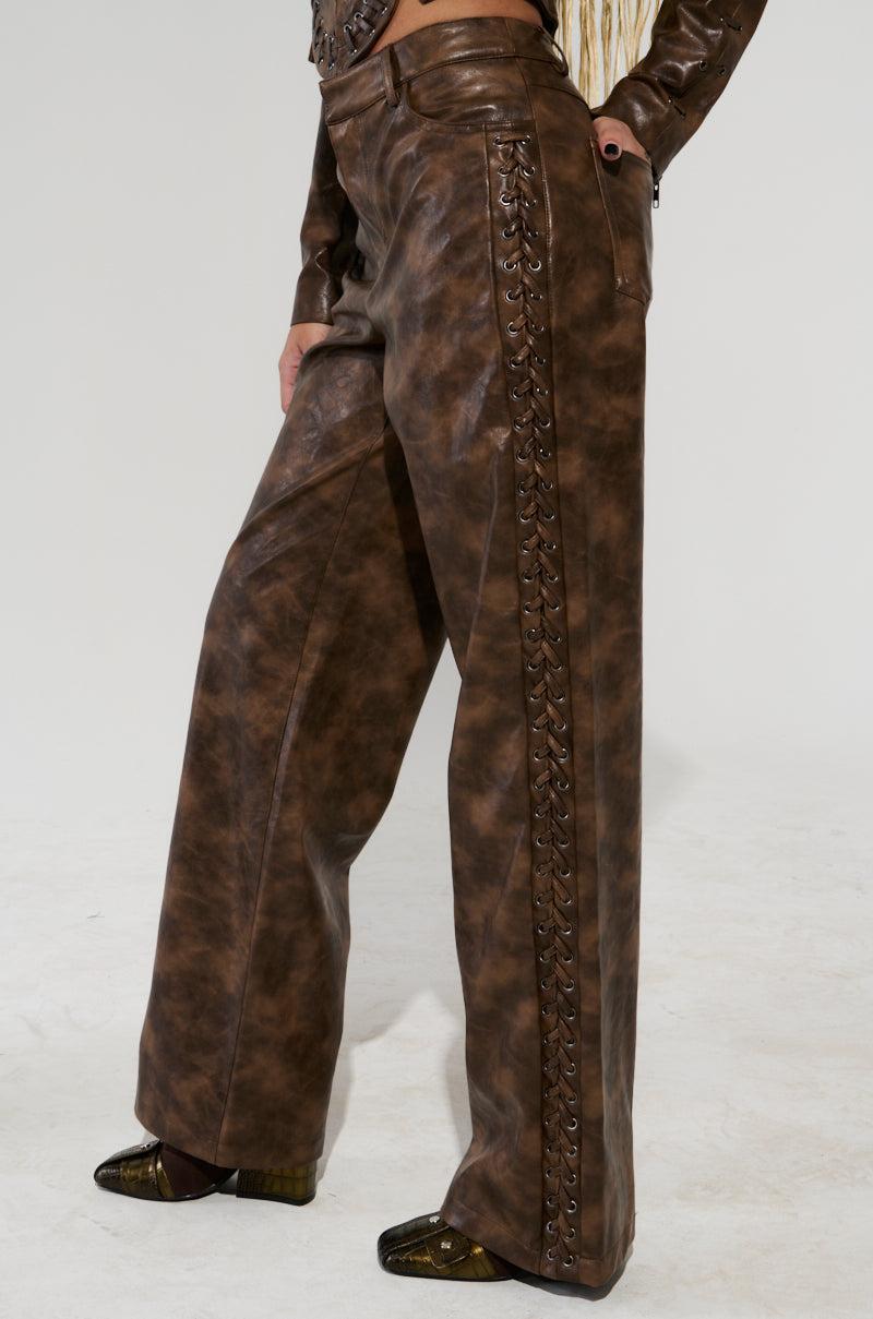 UP TO IT LACE UP TROUSERS Product Image