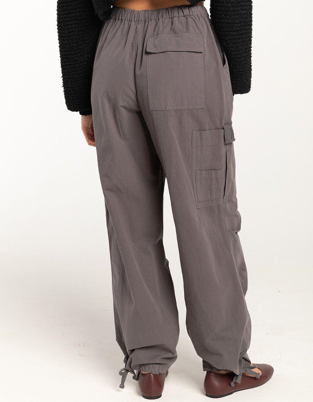 RSQ Womens Low Rise Parachute Cargo Pants - SAGE Product Image