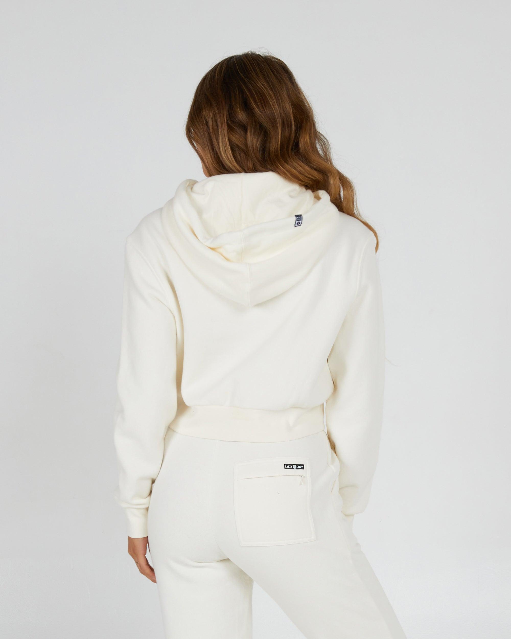 Alpha Crop Hoody - Off White Product Image
