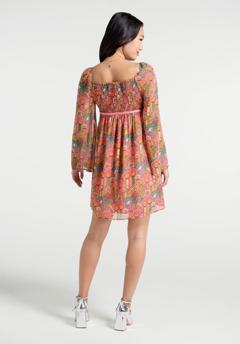 Groovy Star Babydoll Dress Product Image