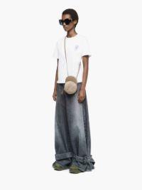 PRINTED T-SHIRT WITH ANCHOR EMBROIDERY in white | JW Anderson US  Product Image