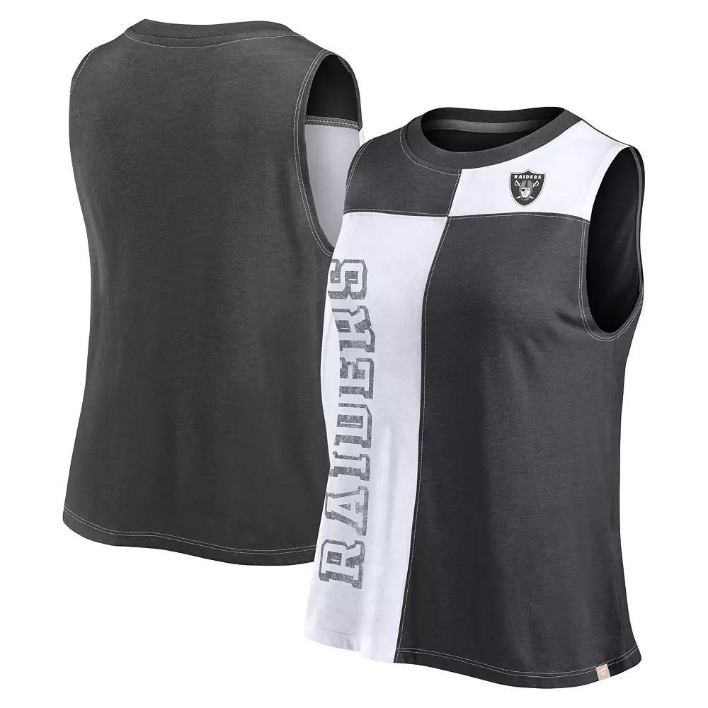 Women's Fanatics Branded Navy/White Detroit Tigers Color-Block Tank Top, Size: XL, Blue Product Image