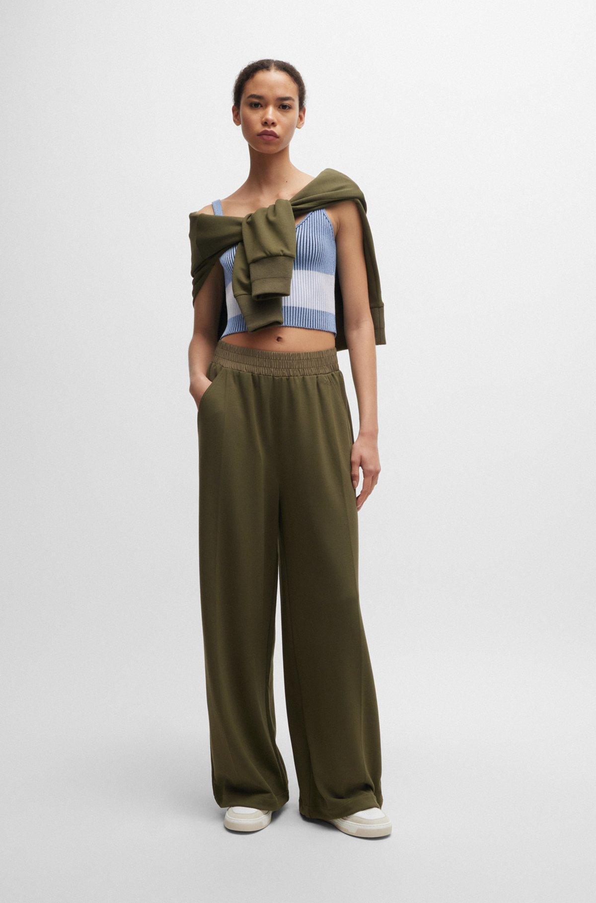 V-neck vest top in a ribbed knit Product Image