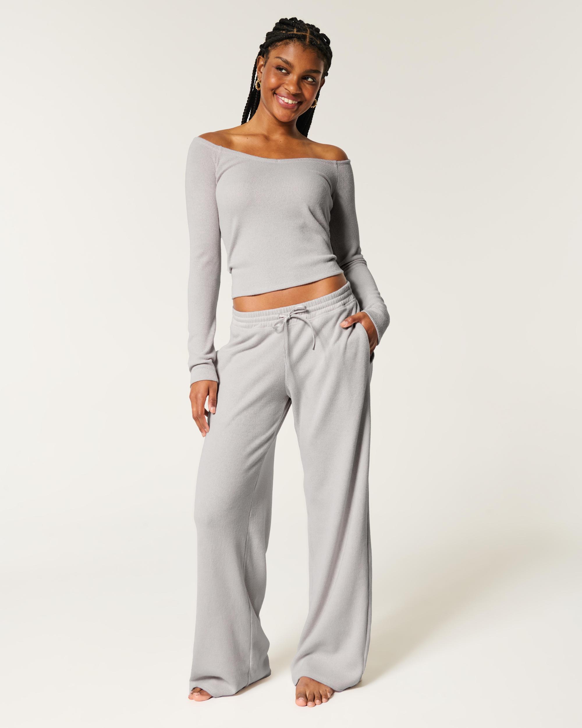 Gilly Hicks Waffle Straight Pants Product Image