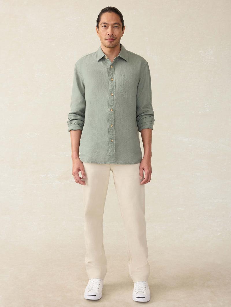 Laguna Linen Shirt - Fairfield Dobby Product Image