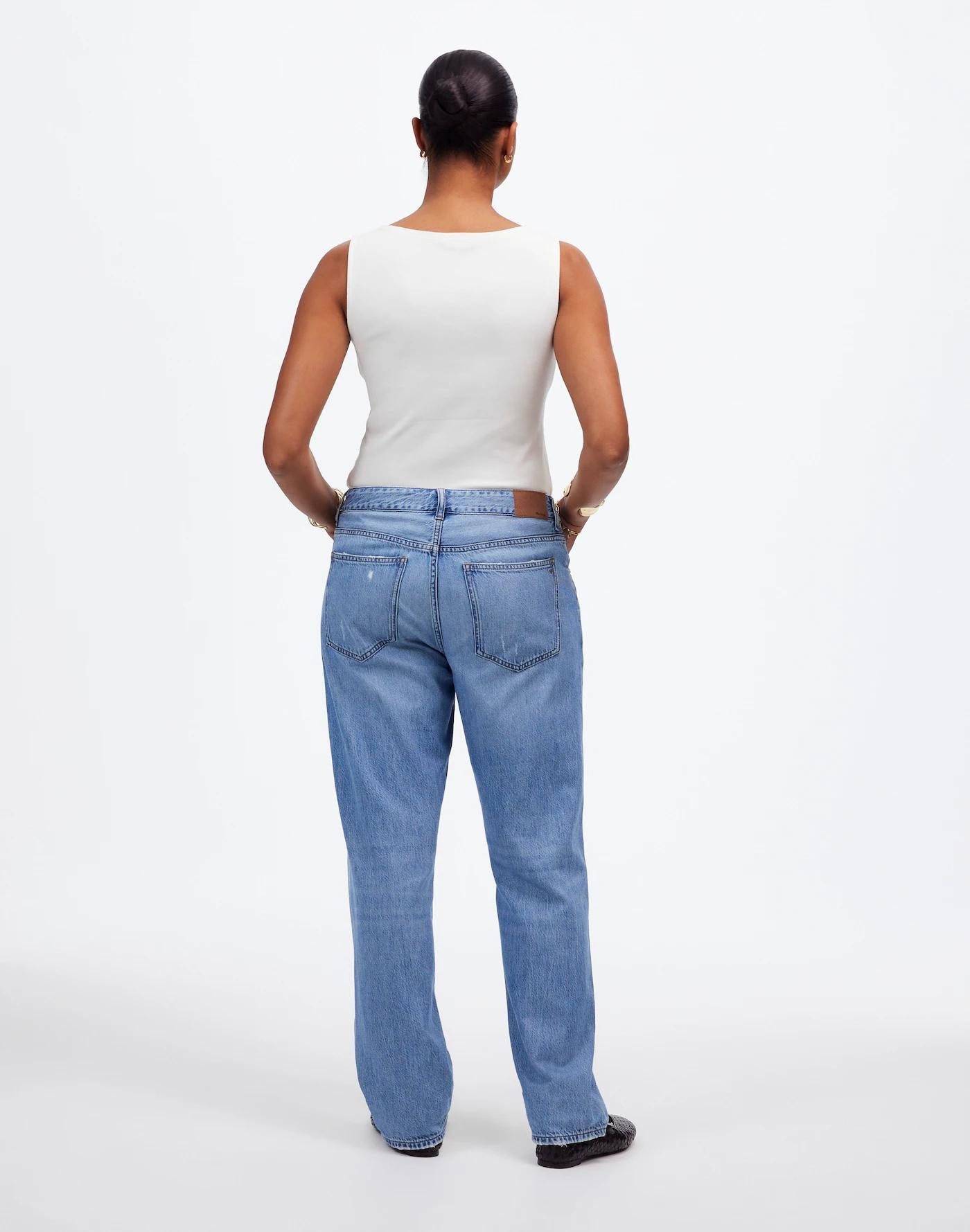 The Curvy Dean Easy Straight Jean in Northridge Wash: Airy Denim Edition Product Image