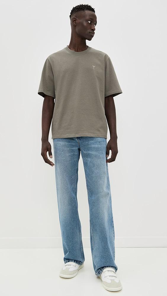 AMI ADC Boxy Fit Tonal Logo Tee | Shopbop Product Image