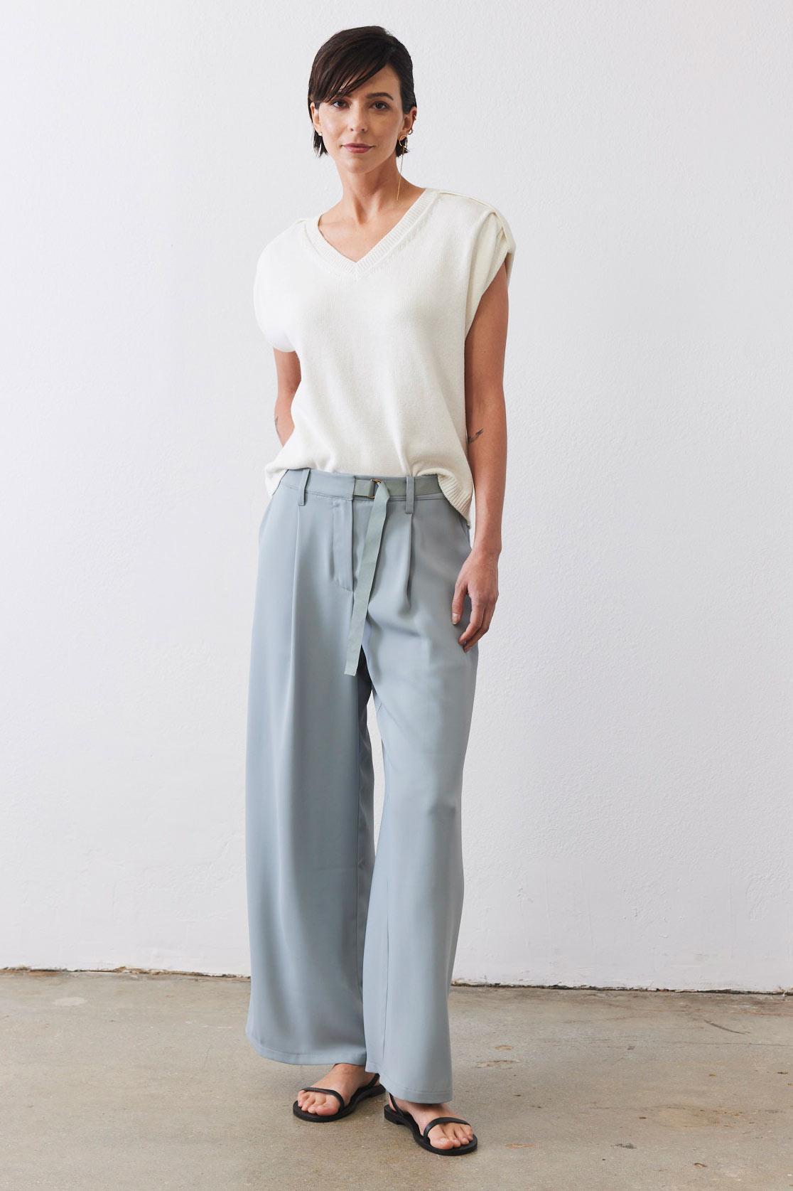 The V-Neck Light Sweater Top Product Image
