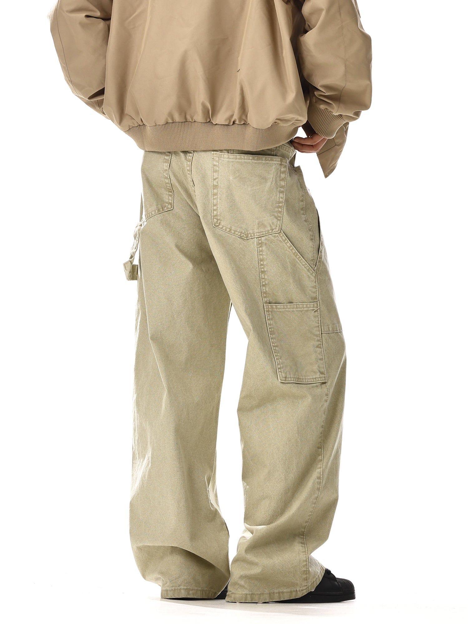RT No. 12545 KHAKI WORKWEAR STRAIGHT PANTS Product Image