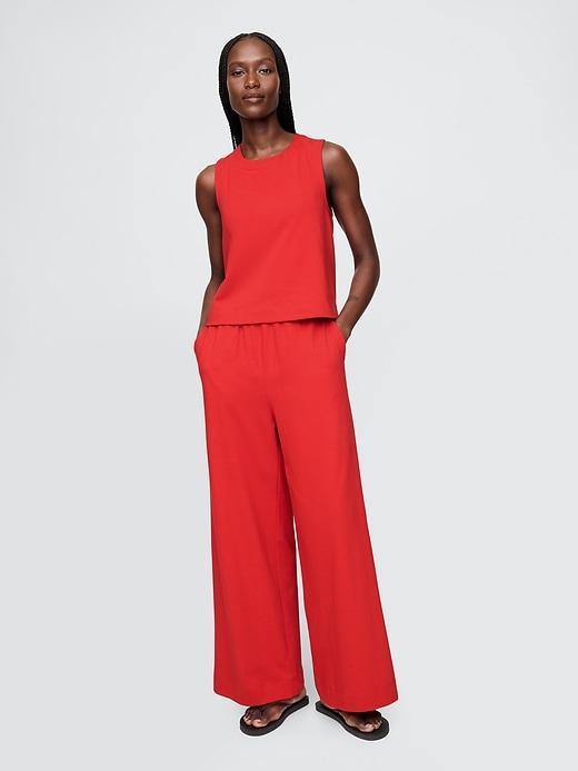 Heavyweight Organic Cotton Wide-Leg Pants Product Image