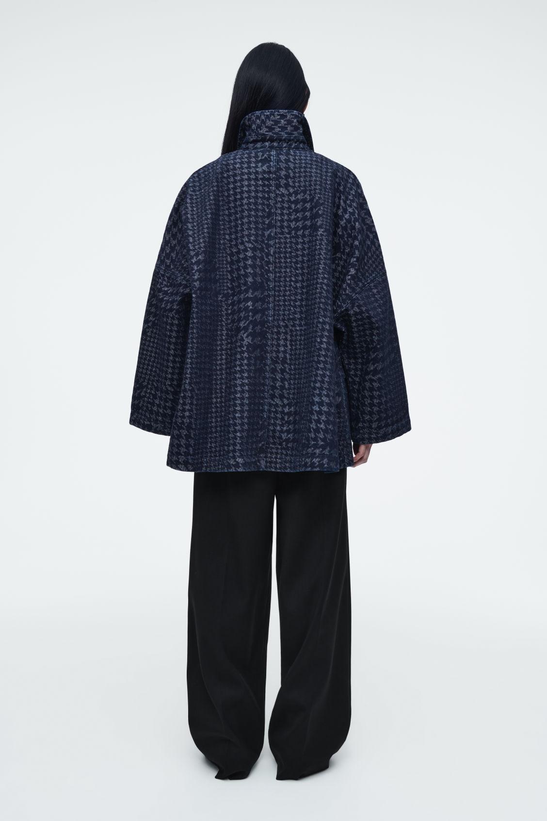HOUNDSTOOTH-JACQUARD DENIM JACKET Product Image