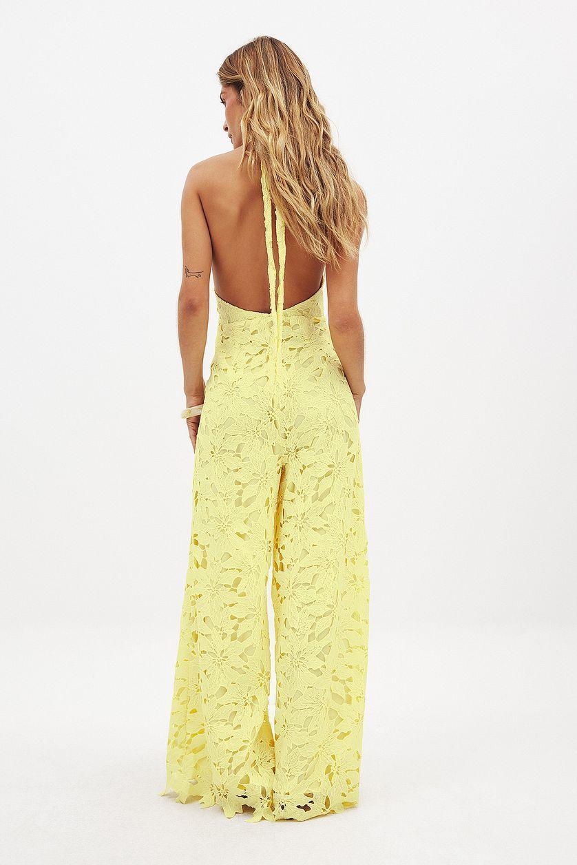 Anglaise Halterneck Jumpsuit Product Image