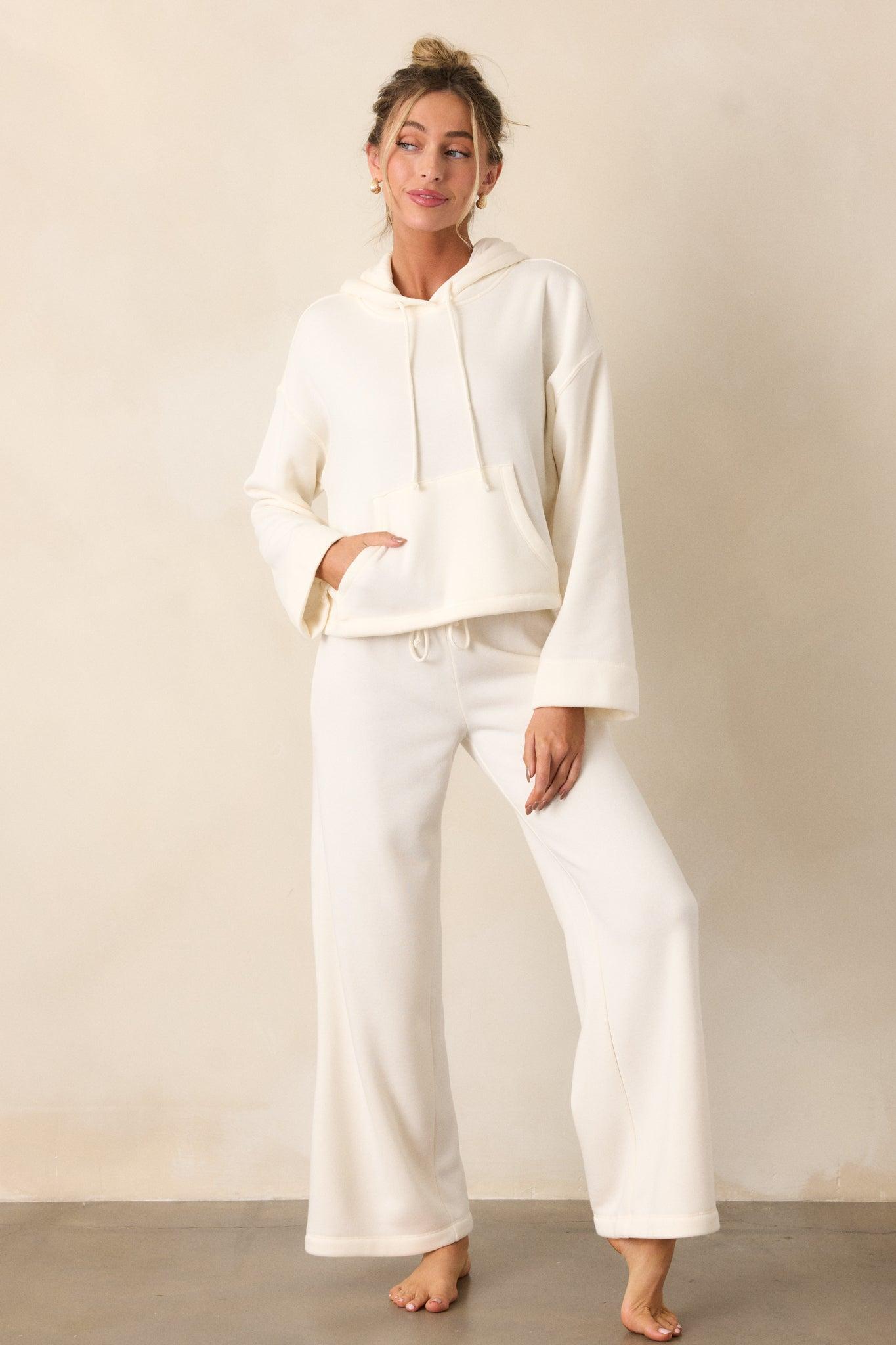 Z Supply Lift Off Sea Salt Ivory Hoodie Product Image