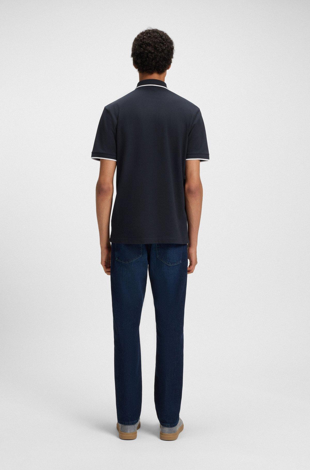 Slim-fit polo shirt in stretch-cotton piqué Product Image