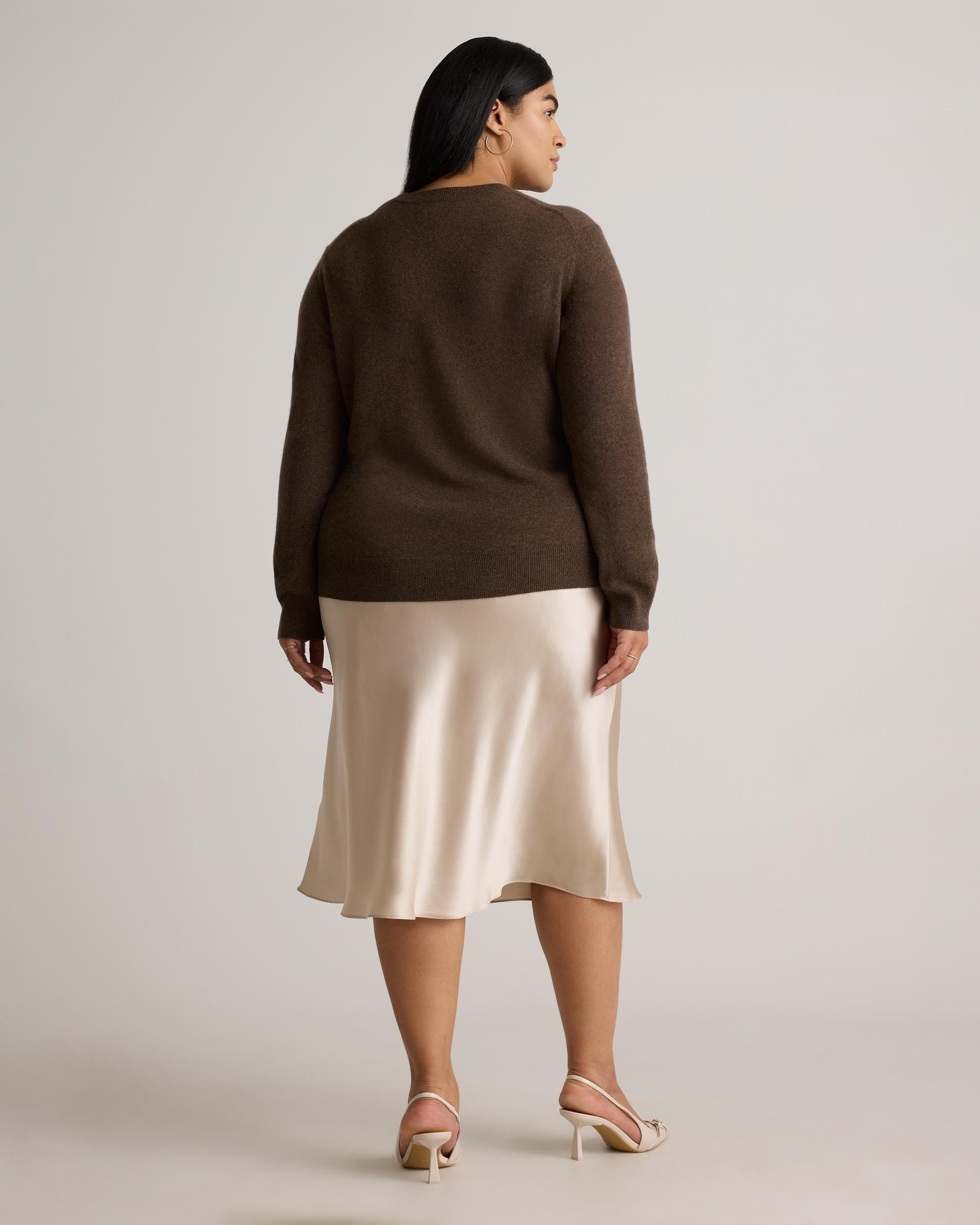 Mongolian Cashmere Crewneck Sweater - Plus Size Product Image