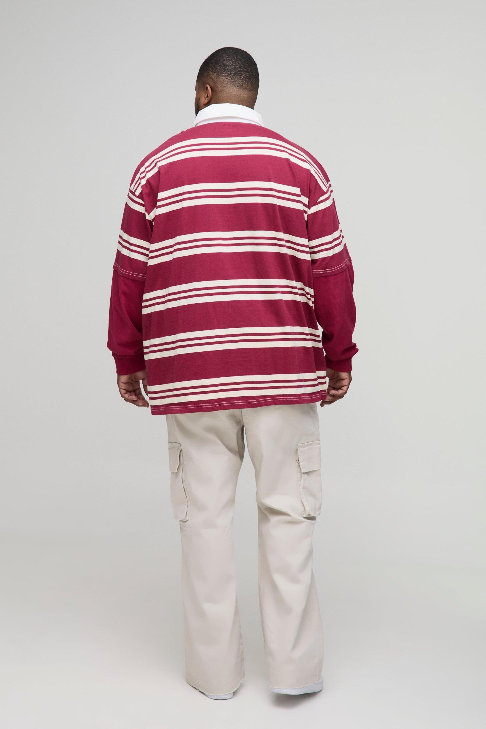 Plus Fixed Waist Cargo Flared Trousers | boohooMAN USA Product Image