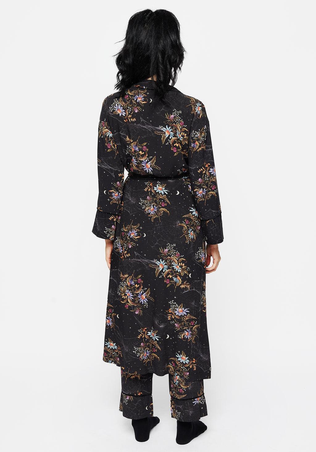 Cleome Floral Spiderweb Dressing Gown Product Image