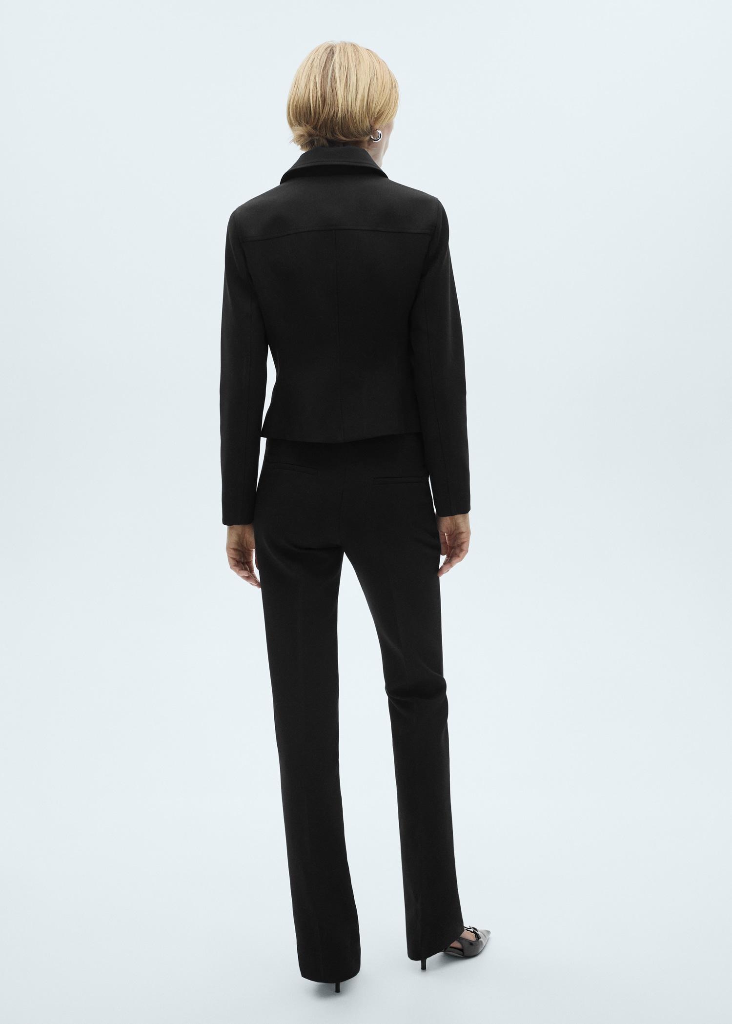 Flared pants with zip - Women | MANGO USA Product Image