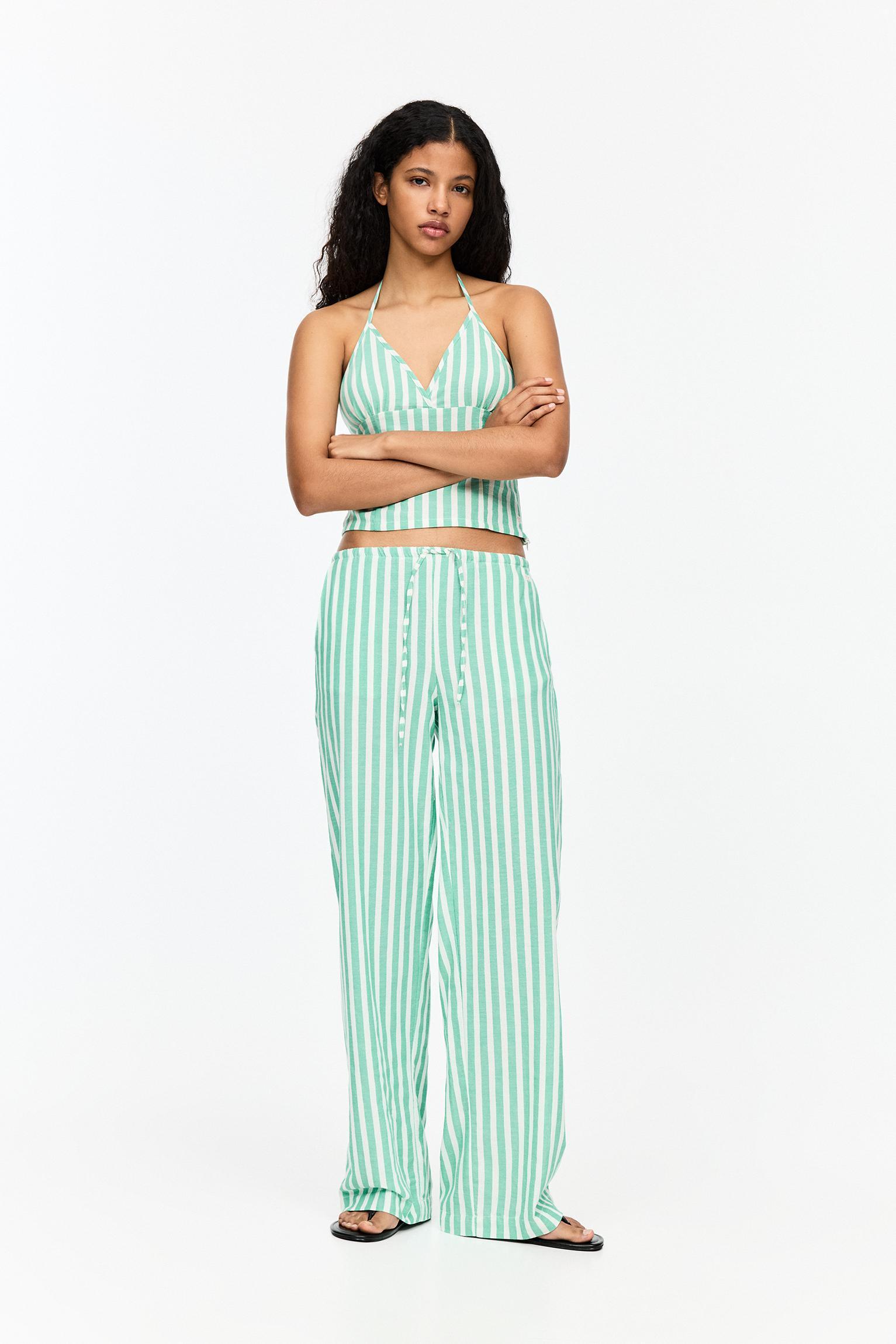 Striped rustic sweatpants Product Image