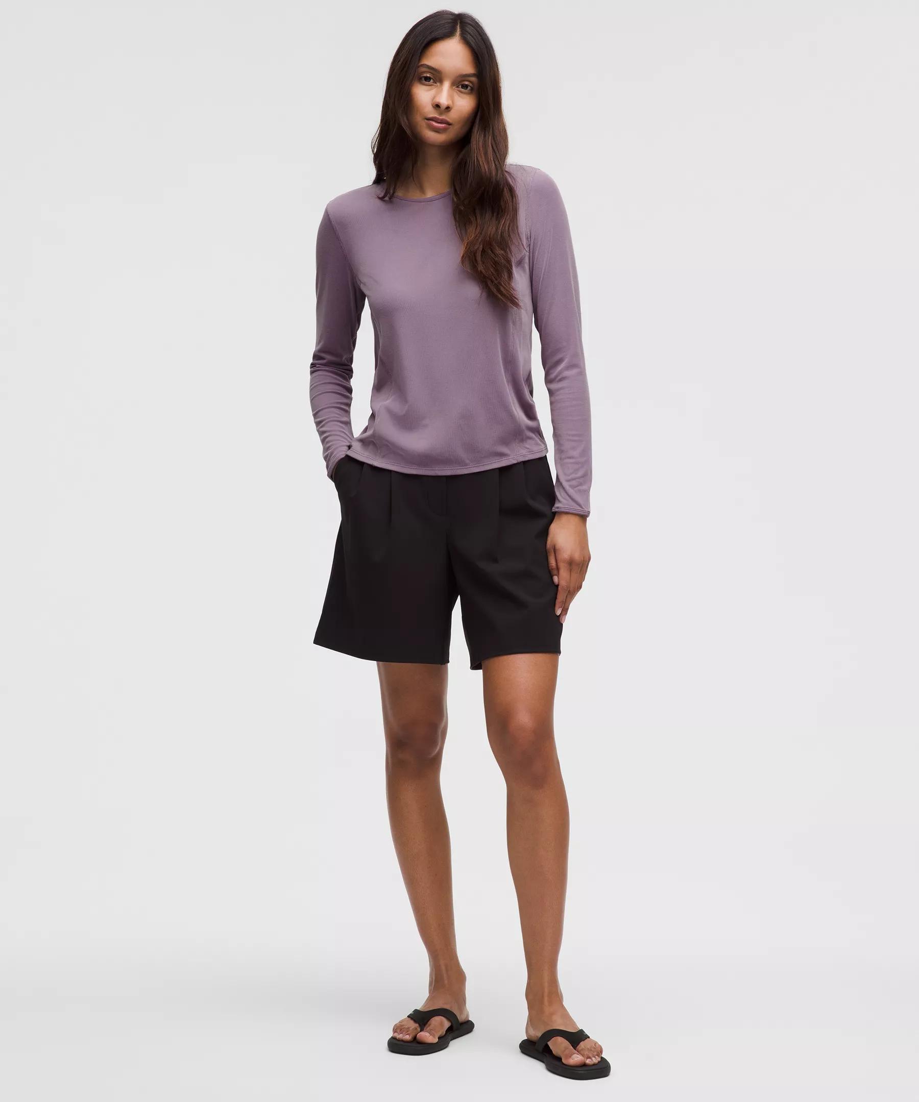 Twist-Back Soft Ribbed Long-Sleeve Top Product Image
