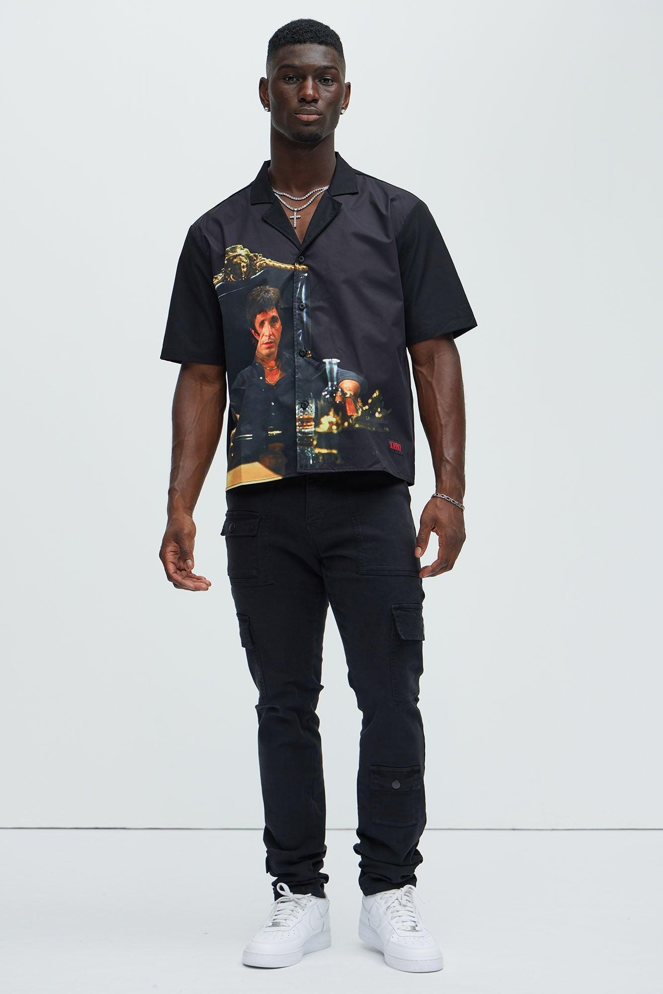 I'm Feeling Stacked Skinny Cargo Pants - Black Product Image