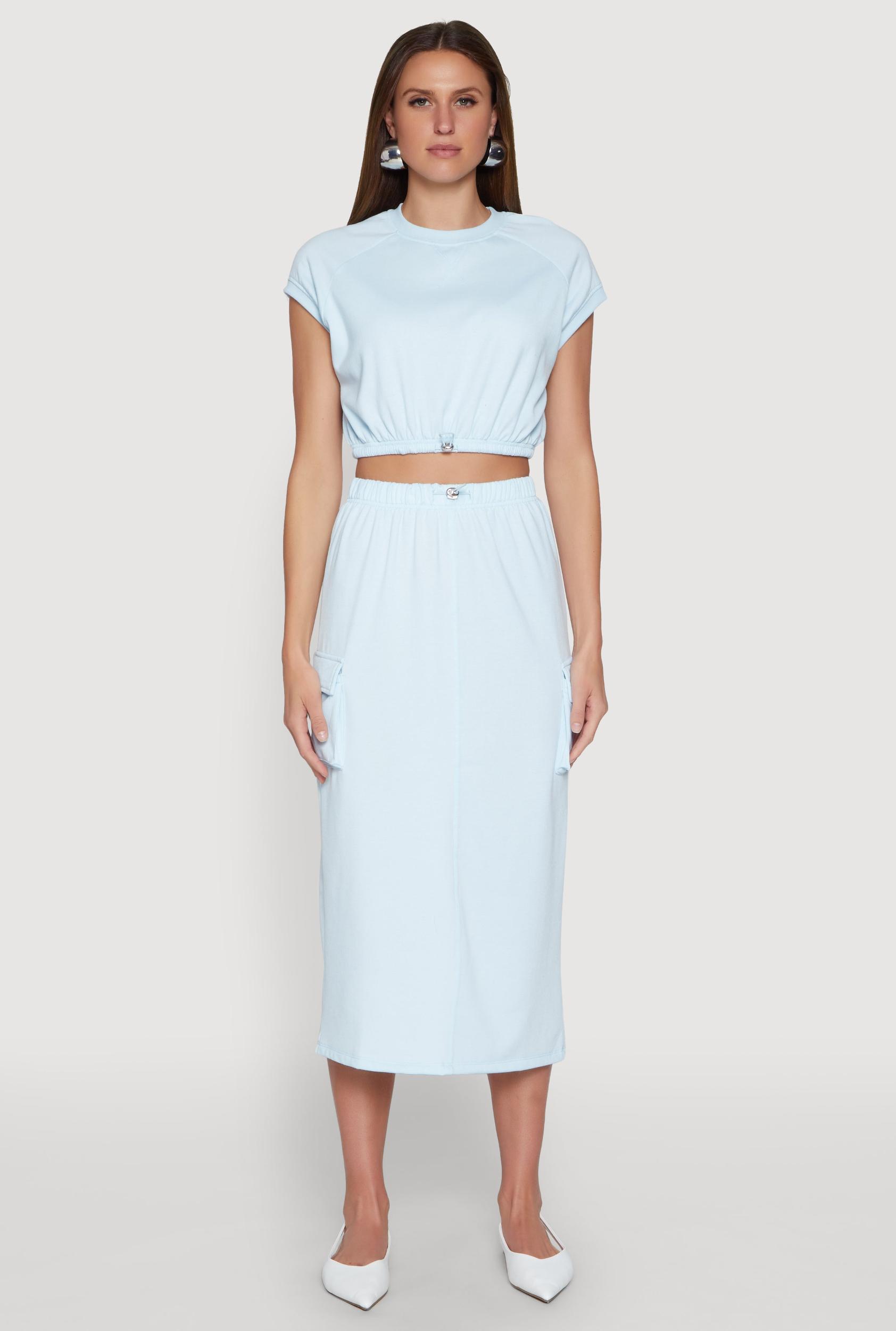 Womens Almost Famous Fleece Cargo Skirt Product Image