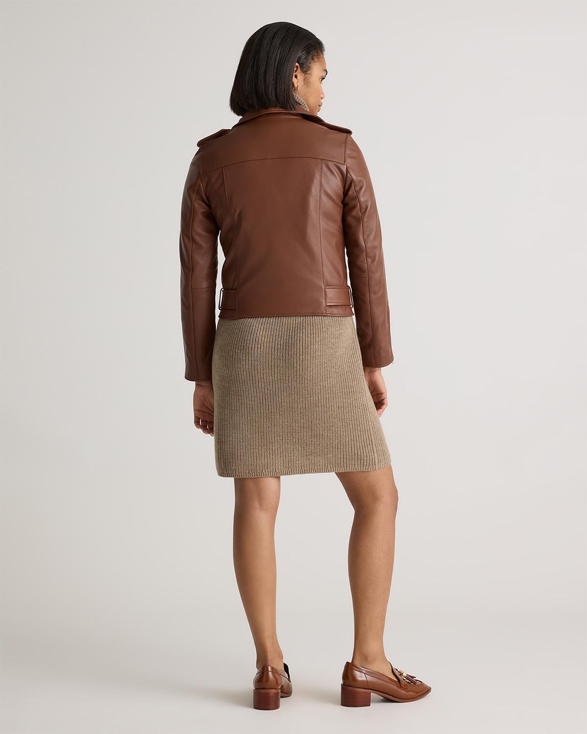 Quince | Women's Motorcycle Jacket Size XS, Leather Product Image