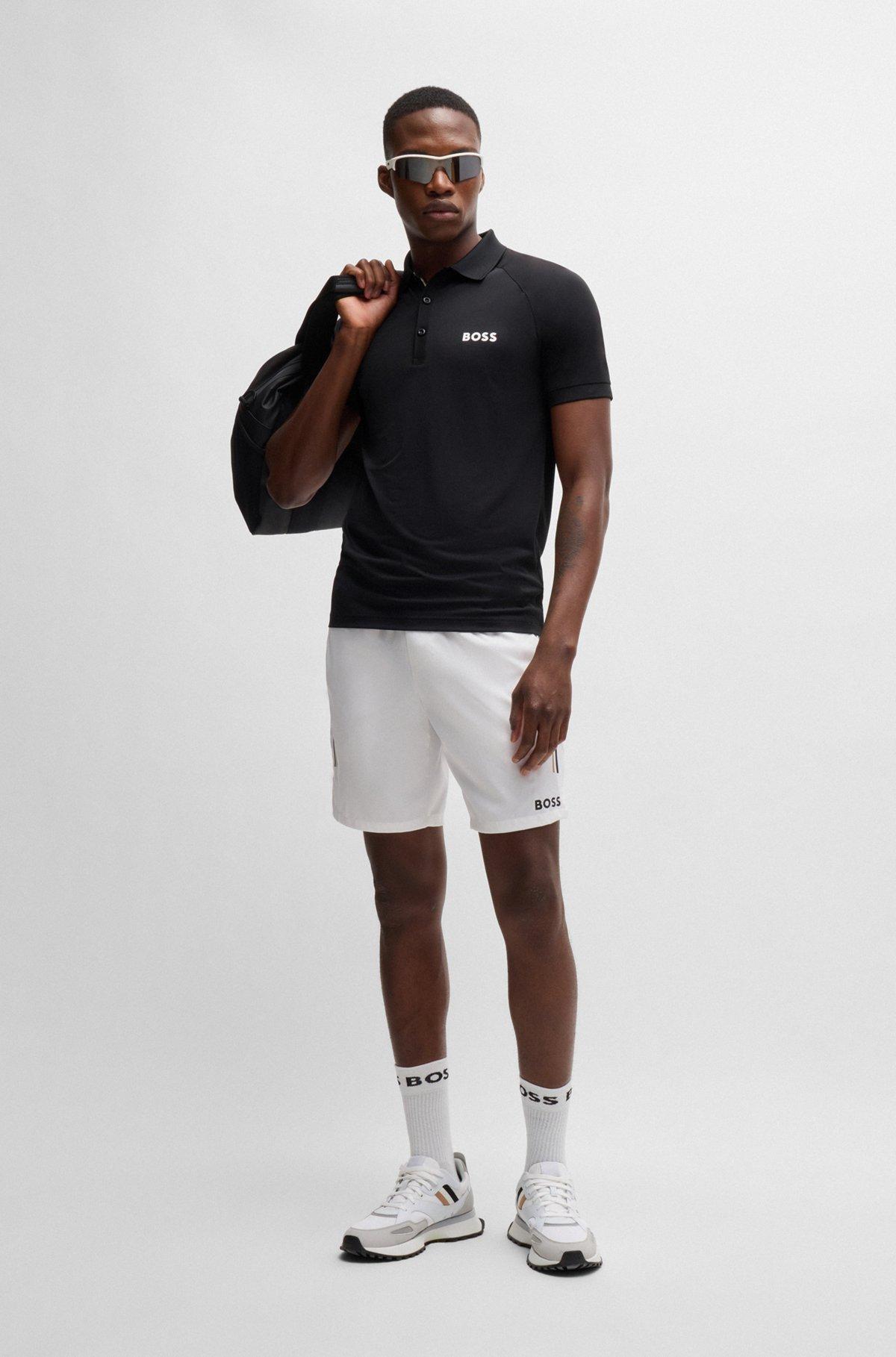 BOSS x Matteo Berrettini waffle-fabric polo shirt  Product Image